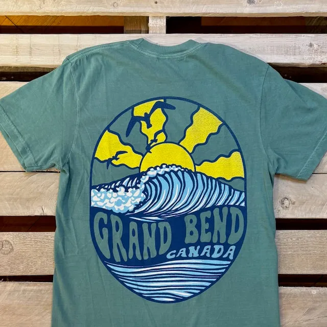 Grand Bend Souvenir Cut Waves Short Sleeve Tee sold by Archie's Surf Shop
