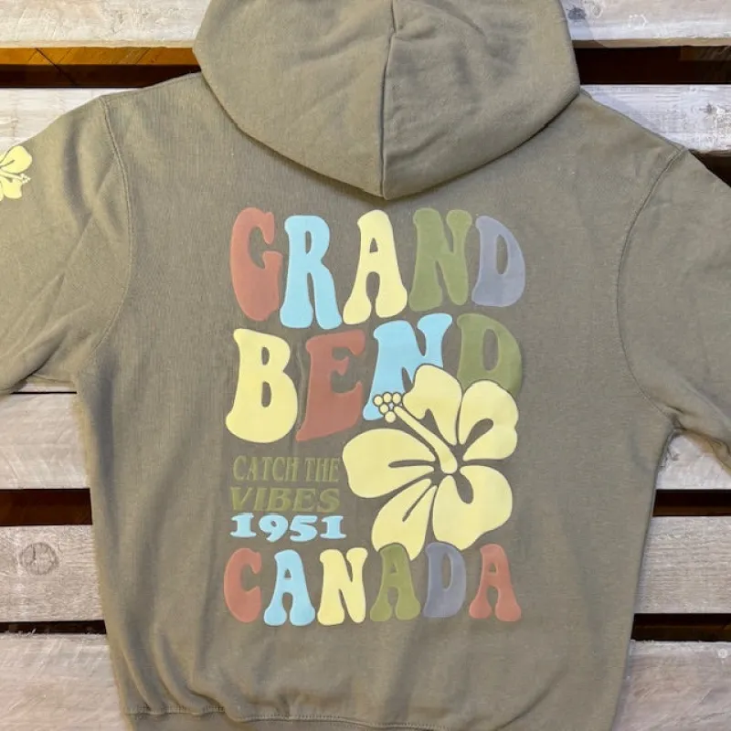 Grand Bend Souvenir Earthy Vibes Hoodie sold by Archie's Surf Shop