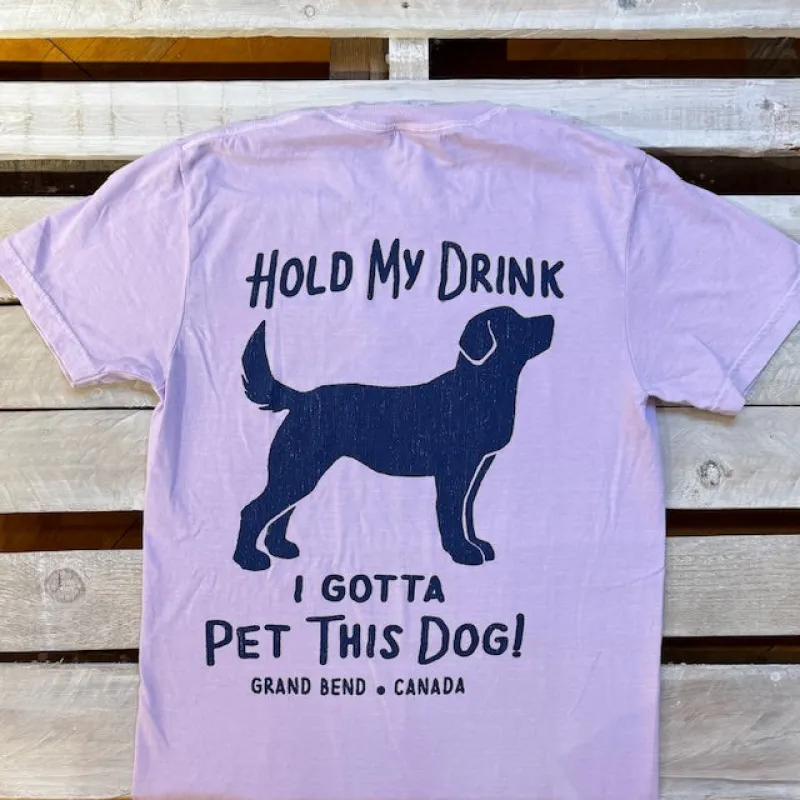 Grand Bend Souvenir Hold My Drink Short Sleeve Tee sold by Archie's Surf Shop