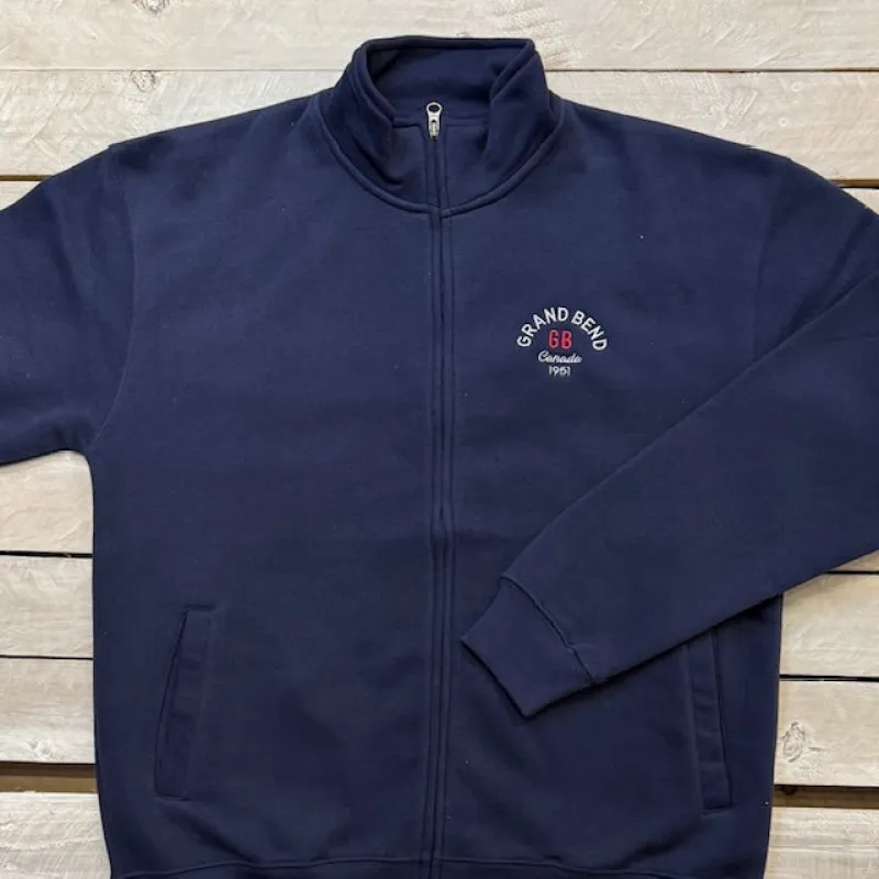Grand Bend Souvenir Hand Brake Mock Neck Full Zip sold by Archie's Surf Shop