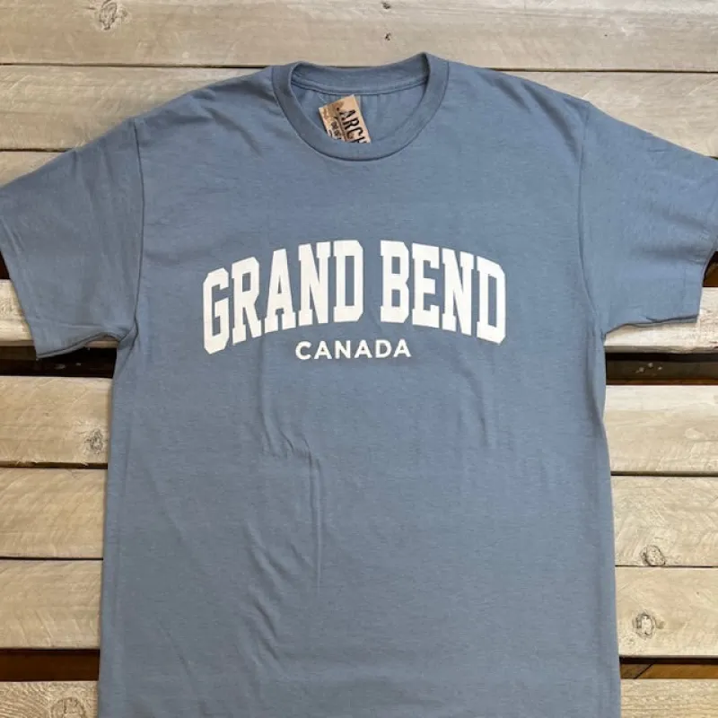 Grand Bend Souvenir Simple Block Short Sleeve Tee sold by Archie's Surf Shop