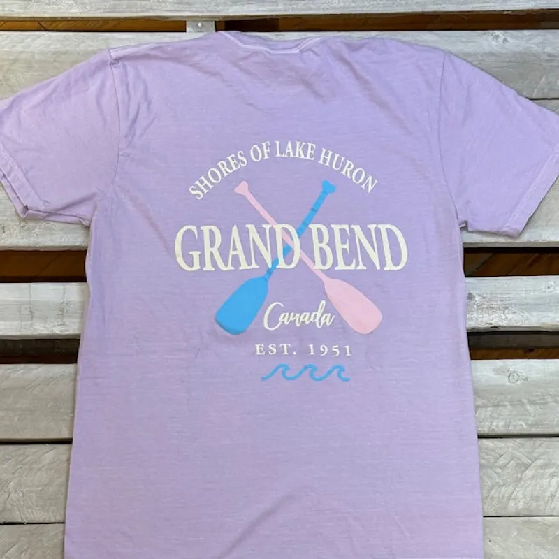 Grand Bend Souvenir Pastel Oars Short Sleeve Tee sold by Archie's Surf Shop