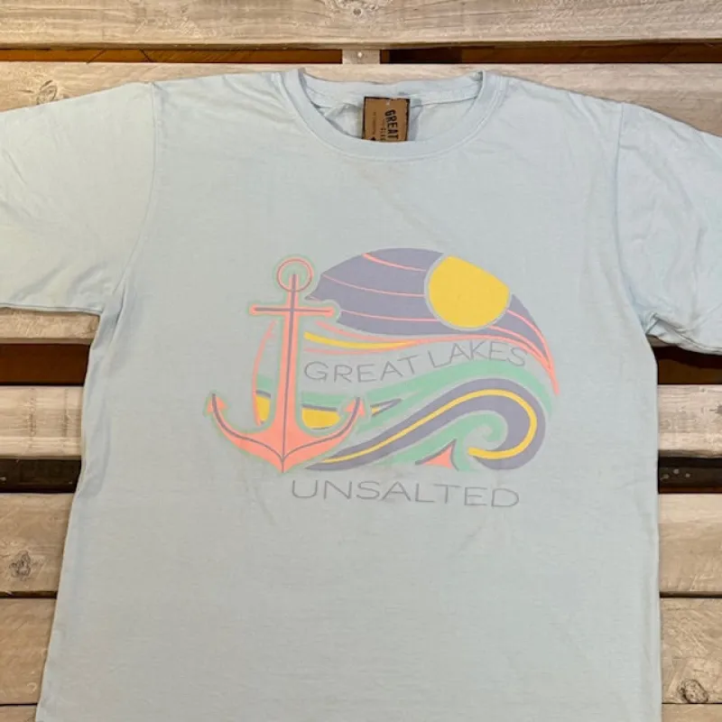 Great Lakes Later On Anchor Short Sleeve Tee sold by Archie's Surf Shop