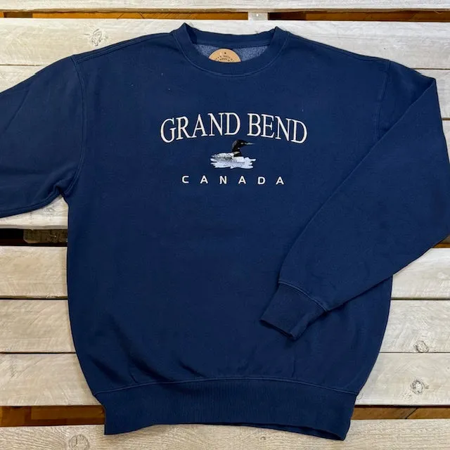 Grand Bend Souvenir Loon Embroidery Crew Neck Fleece sold by Archie's Surf Shop product image thumbnail 2
