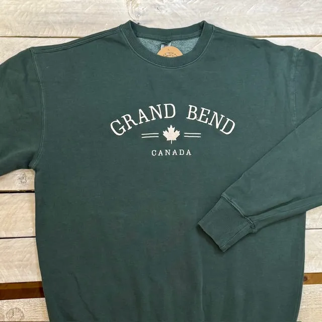 Grand Bend Souvenir Maple Leaf Icon Crew Neck Fleece sold by Archie's Surf Shop product image thumbnail 2