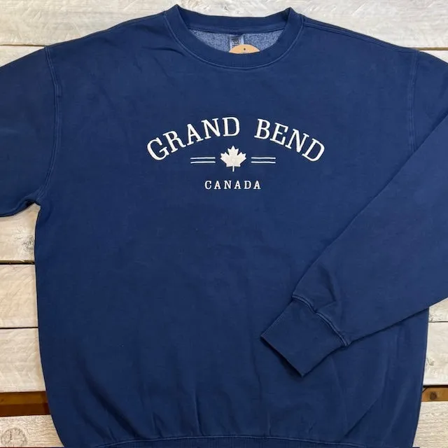 Grand Bend Souvenir Maple Leaf Icon Crew Neck Fleece sold by Archie's Surf Shop product image thumbnail 3