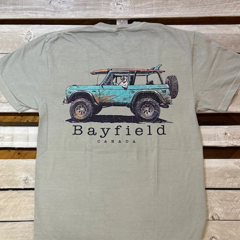Bayfield Souvenir Doggo Bronco Short Sleeve Tee sold by Archie's Surf Shop
