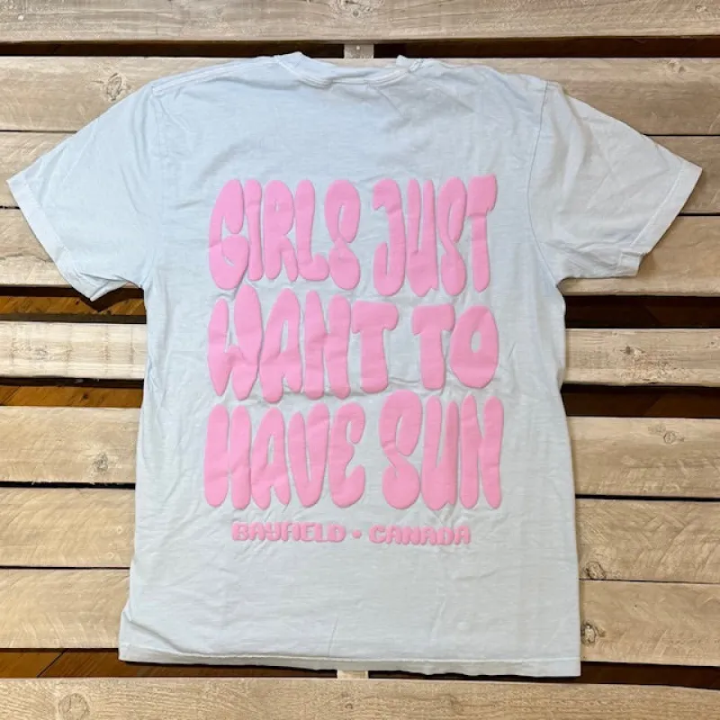 Archies Bayfield Girls Just Want Sun Puff Short Sleeve Tee sold by Archie's Surf Shop