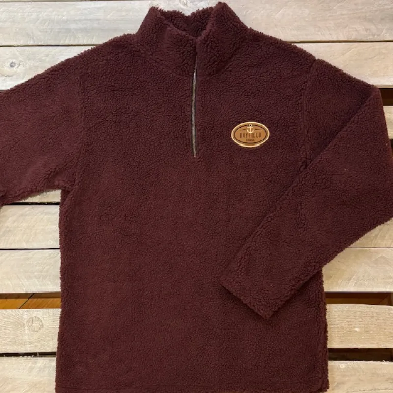 Bayfield Souvenir Anchor Patch Sherpa 1/4 Zip Fleece sold by Archie's Surf Shop
