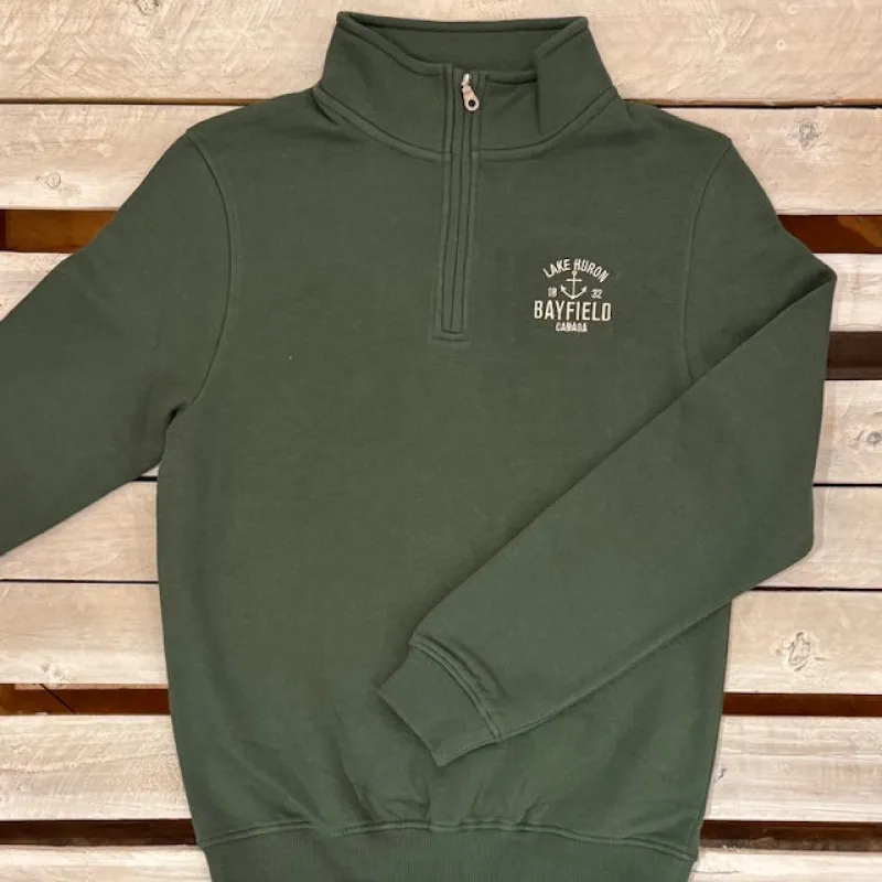 Bayfield Souvenir Lake Huron 1/4 Zip sold by Archie's Surf Shop