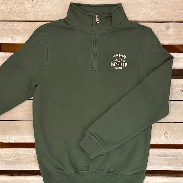 Bayfield Souvenir Lake Huron 1/4 Zip sold by Archie's Surf Shop
