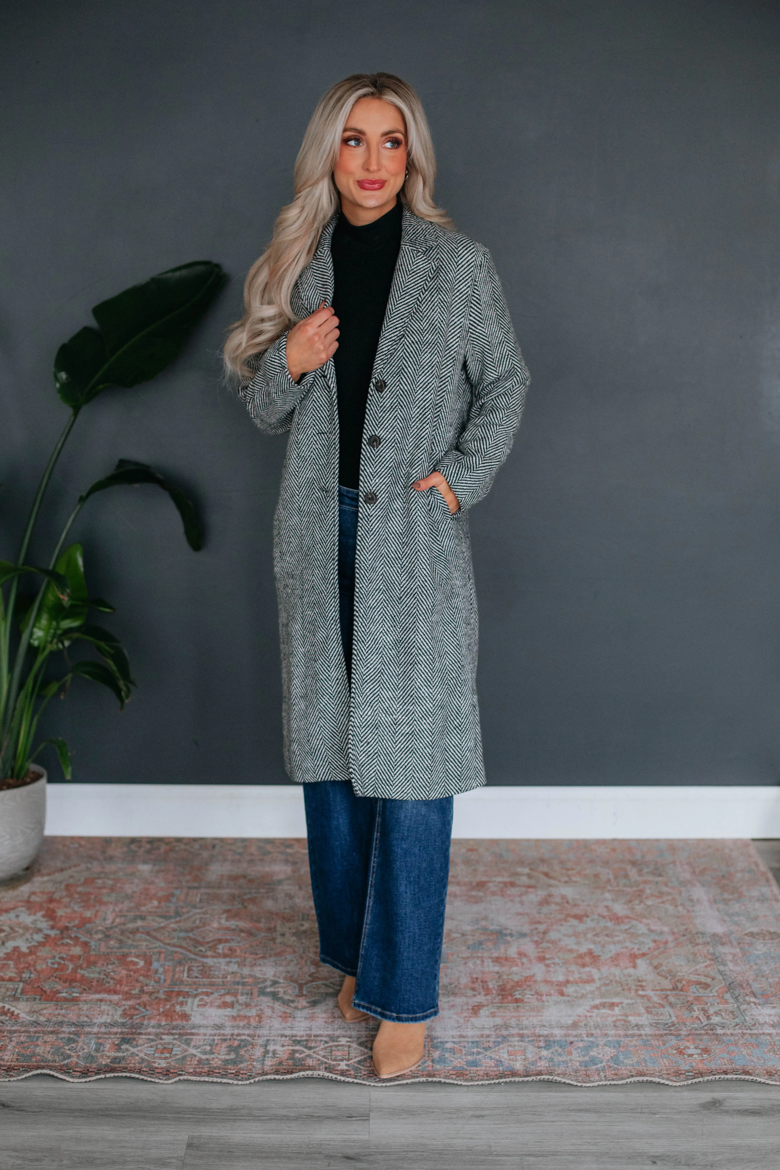 Jordan Longline Coat sold by Wild Oak Boutique