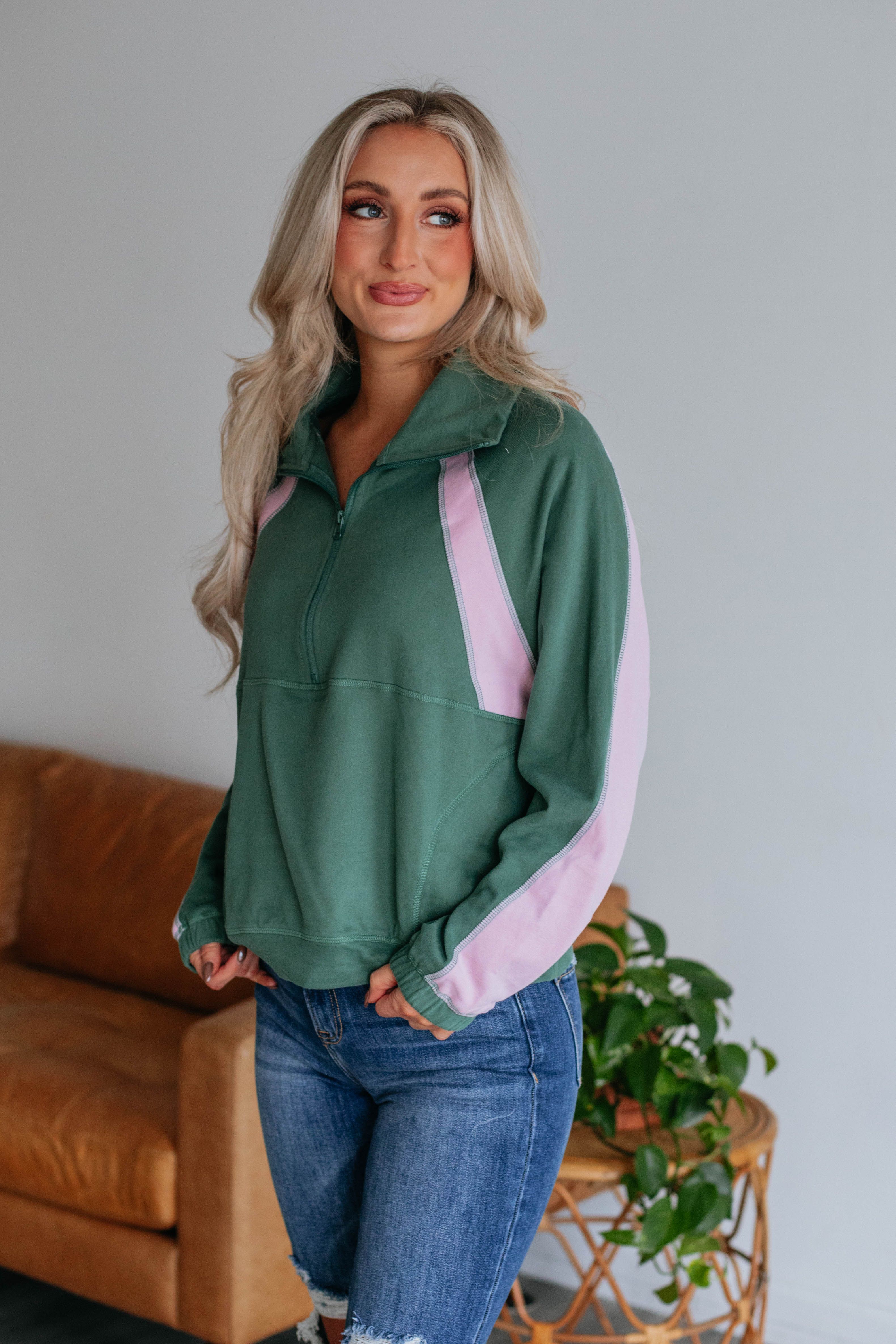 Indira Pullover - Dark Sage sold by Wild Oak Boutique product image thumbnail 4