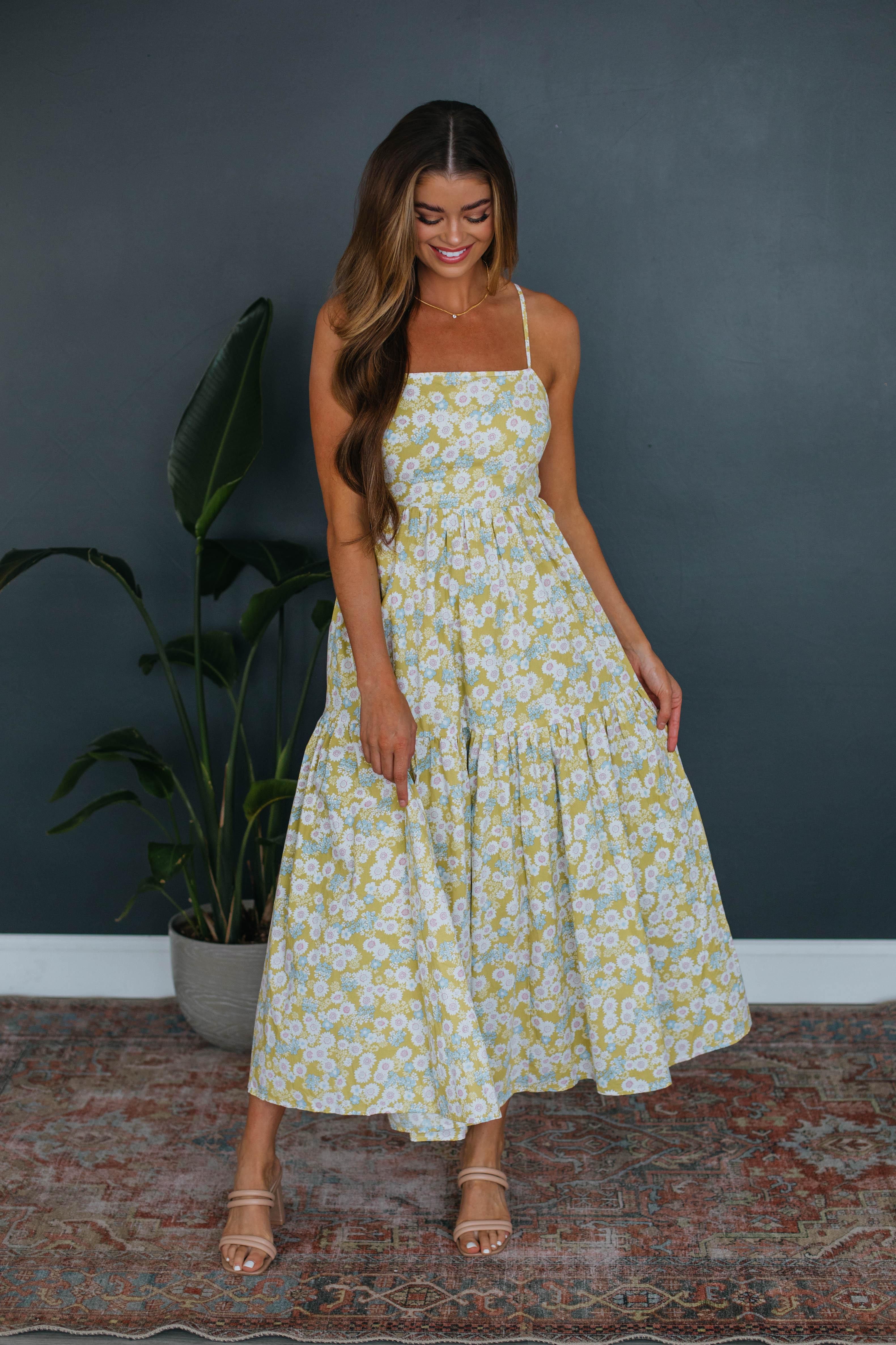 Karana Floral Dress sold by Wild Oak Boutique