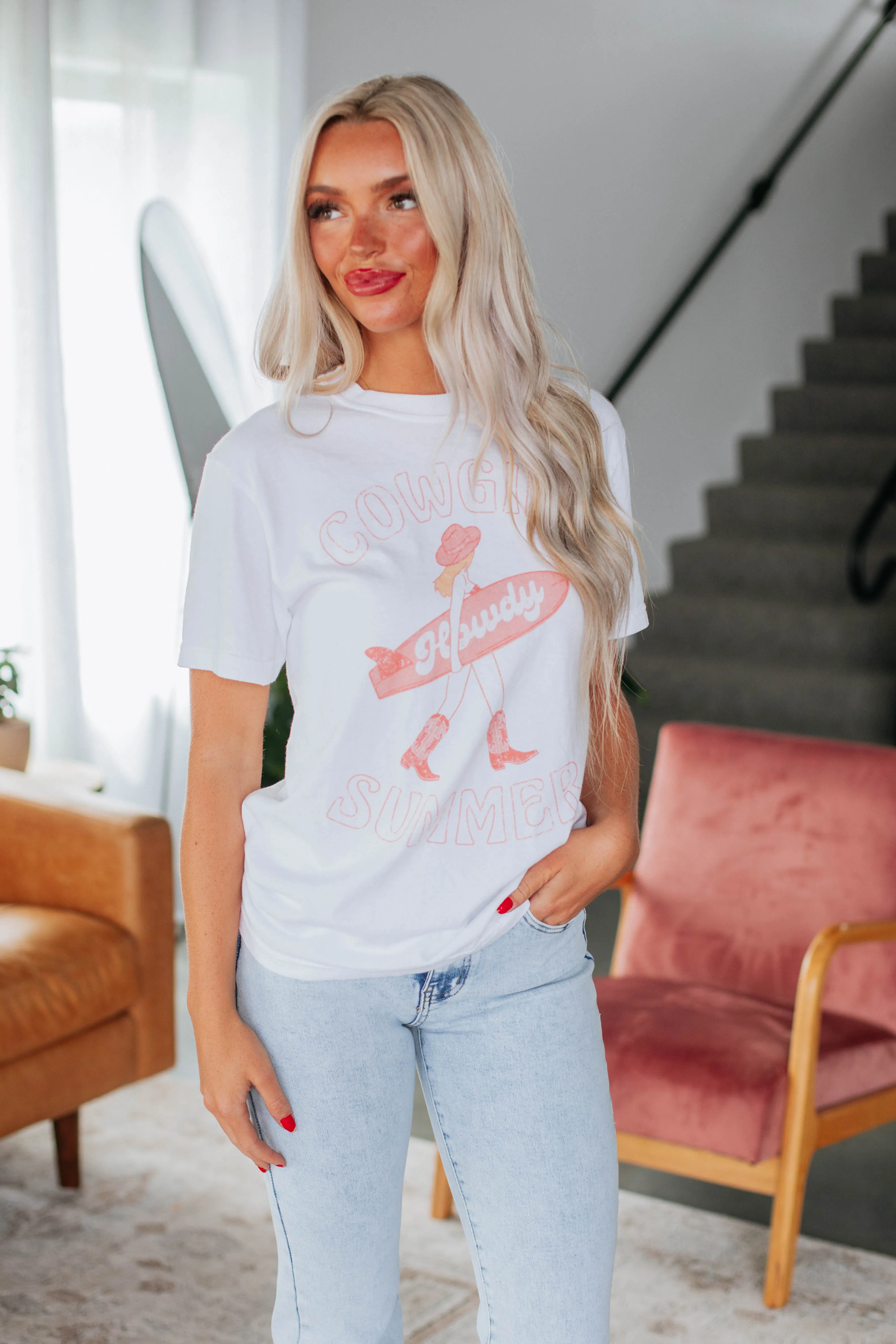 Cowgirl Summer Graphic Tee sold by Wild Oak Boutique