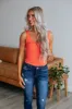 Delta Basic Tank - Coral sold by Wild Oak Boutique