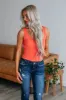 Delta Basic Tank - Coral sold by Wild Oak Boutique