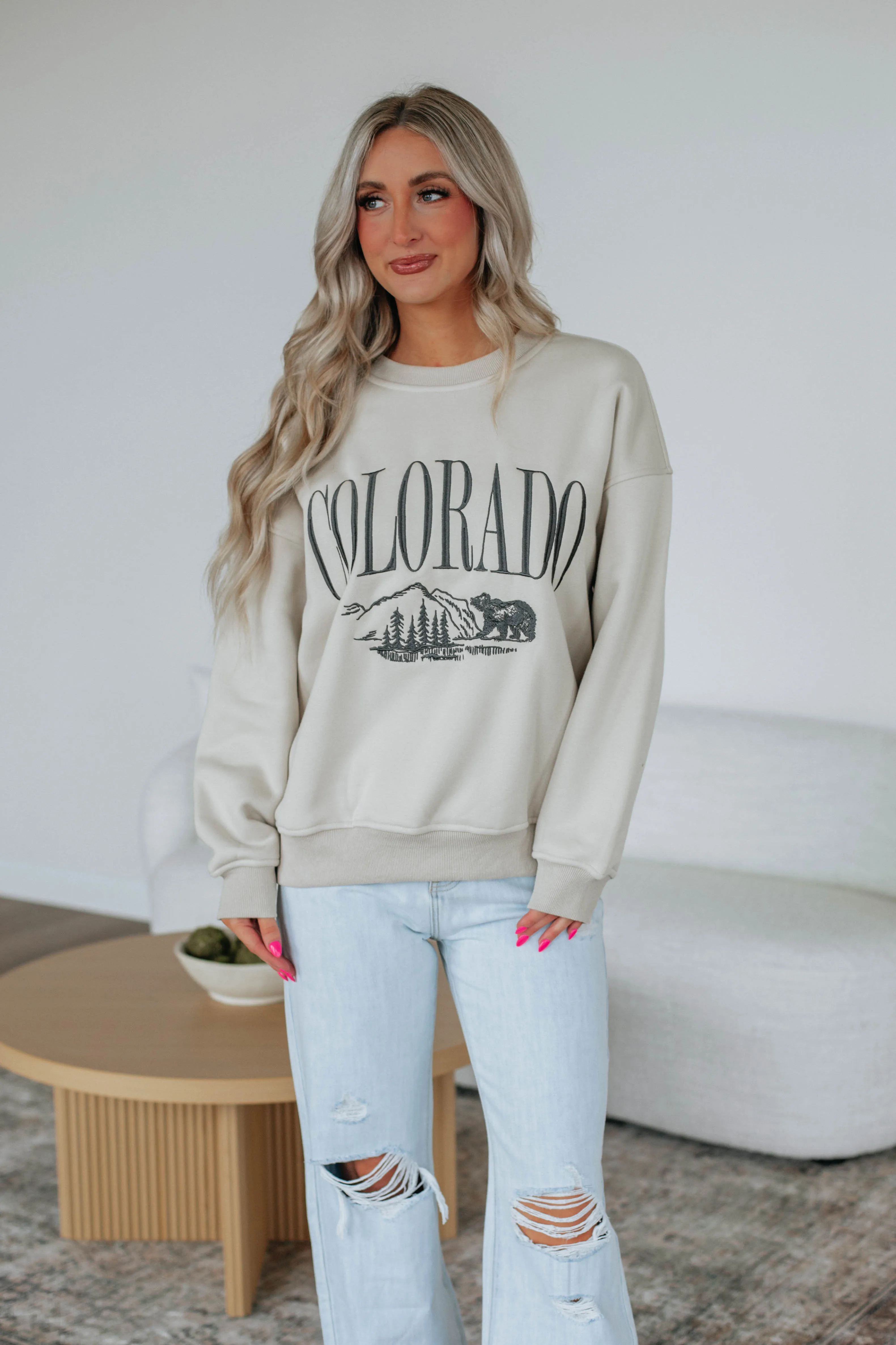Colorado Graphic Crewneck sold by Wild Oak Boutique