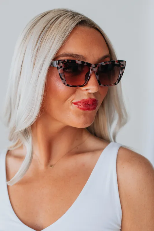 Make A Statement Sunglasses - Purple Tortoise sold by Wild Oak Boutique