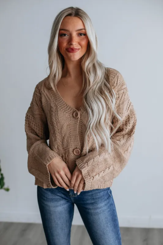 Ellen Cardigan - Taupe made by Miracle