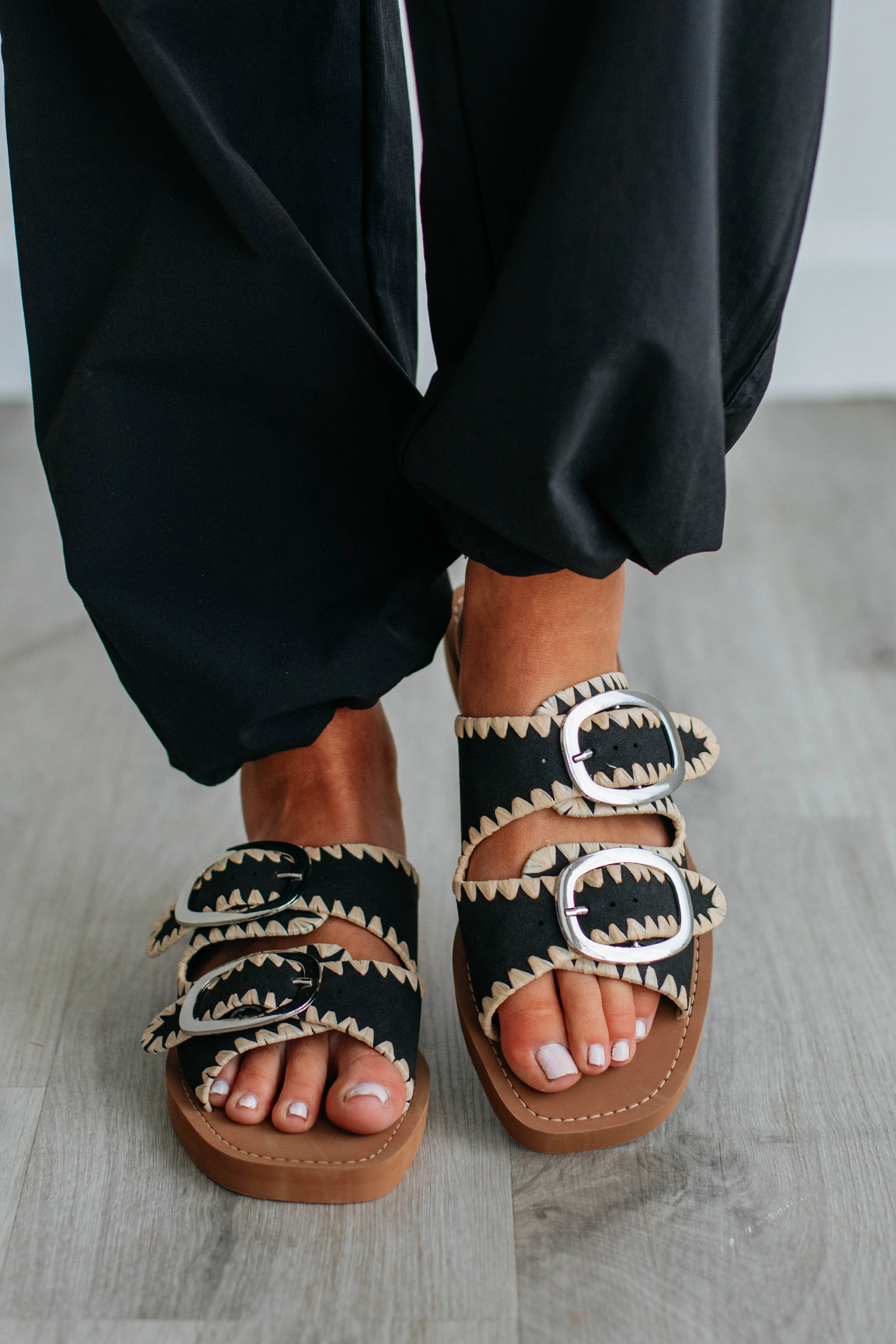 Going My Way Sandals - Black sold by Wild Oak Boutique product image thumbnail 4