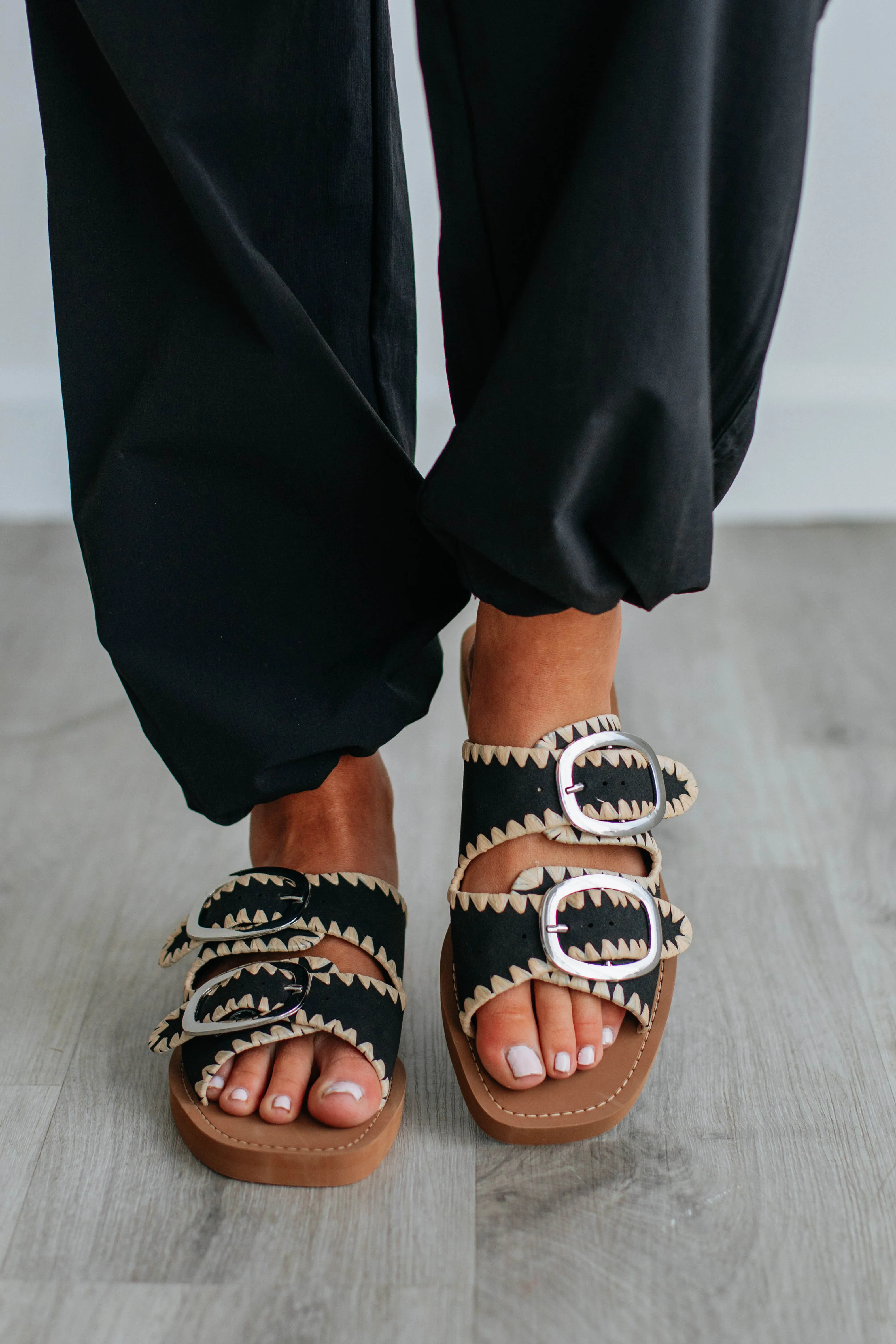 Going My Way Sandals - Black sold by Wild Oak Boutique product image thumbnail 2