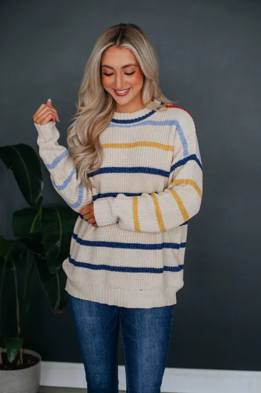 Esme Striped Sweater made by By Together