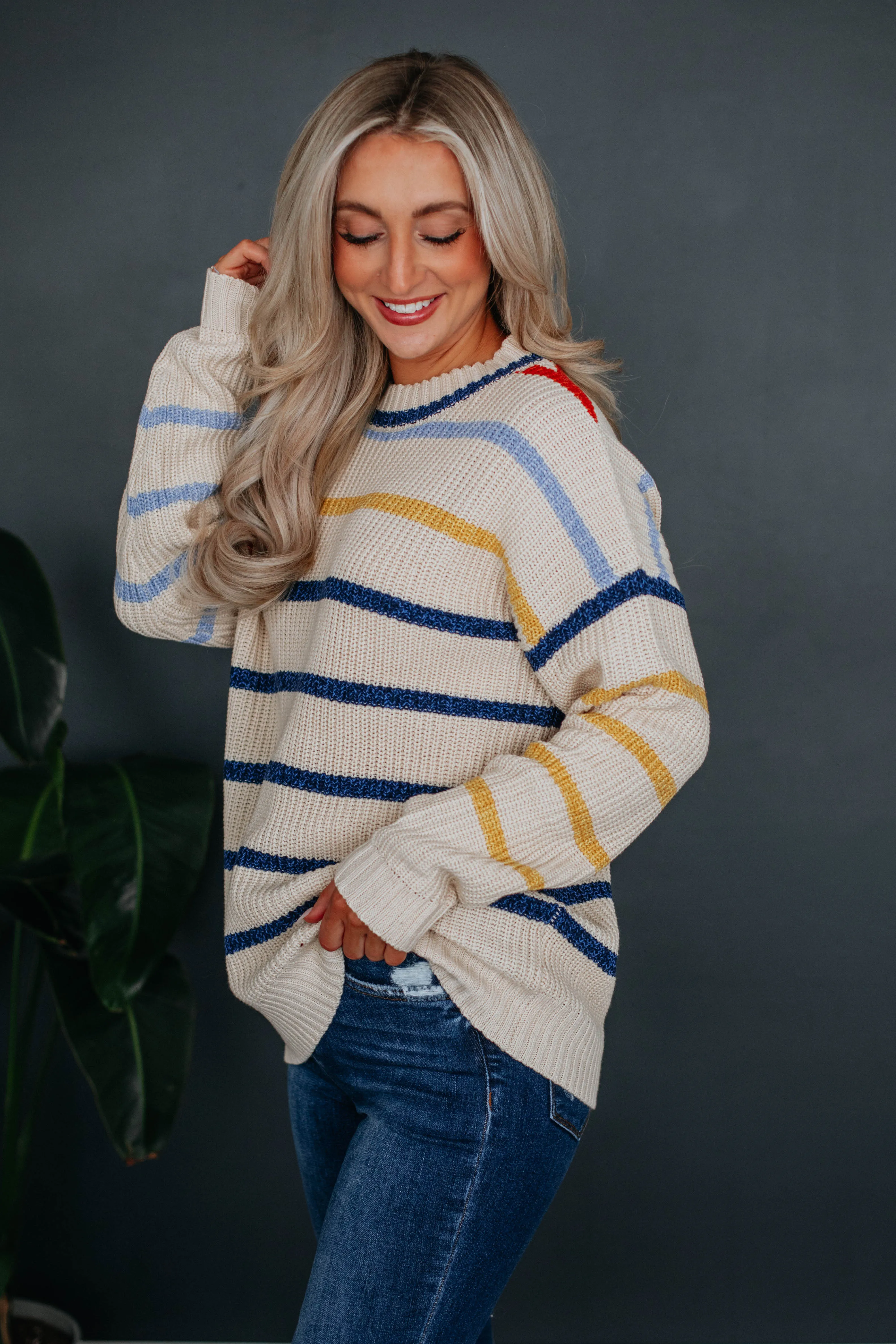 Esme Striped Sweater sold by Wild Oak Boutique product image thumbnail 2