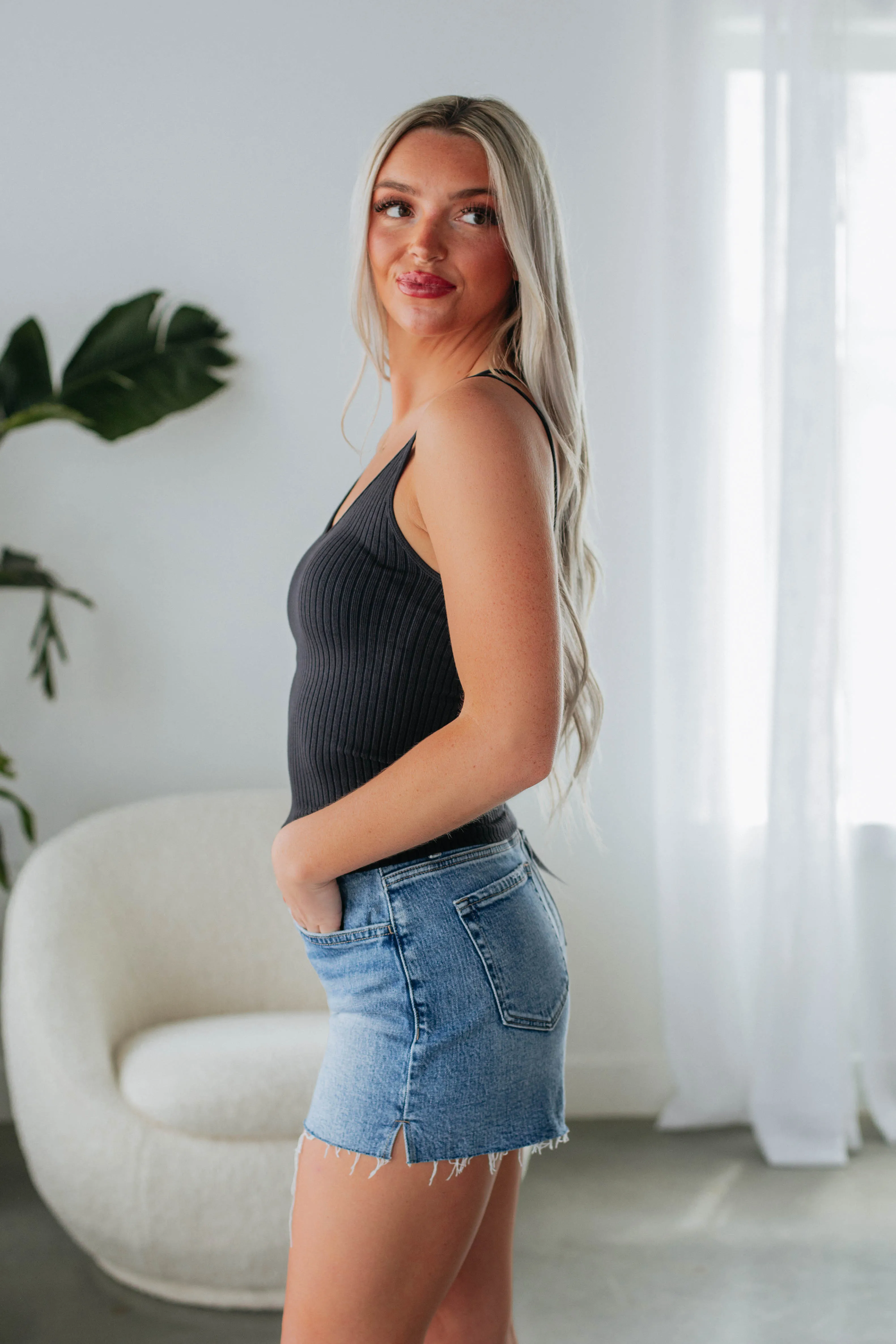 Fine Line Tank - Black sold by Wild Oak Boutique product image thumbnail 5