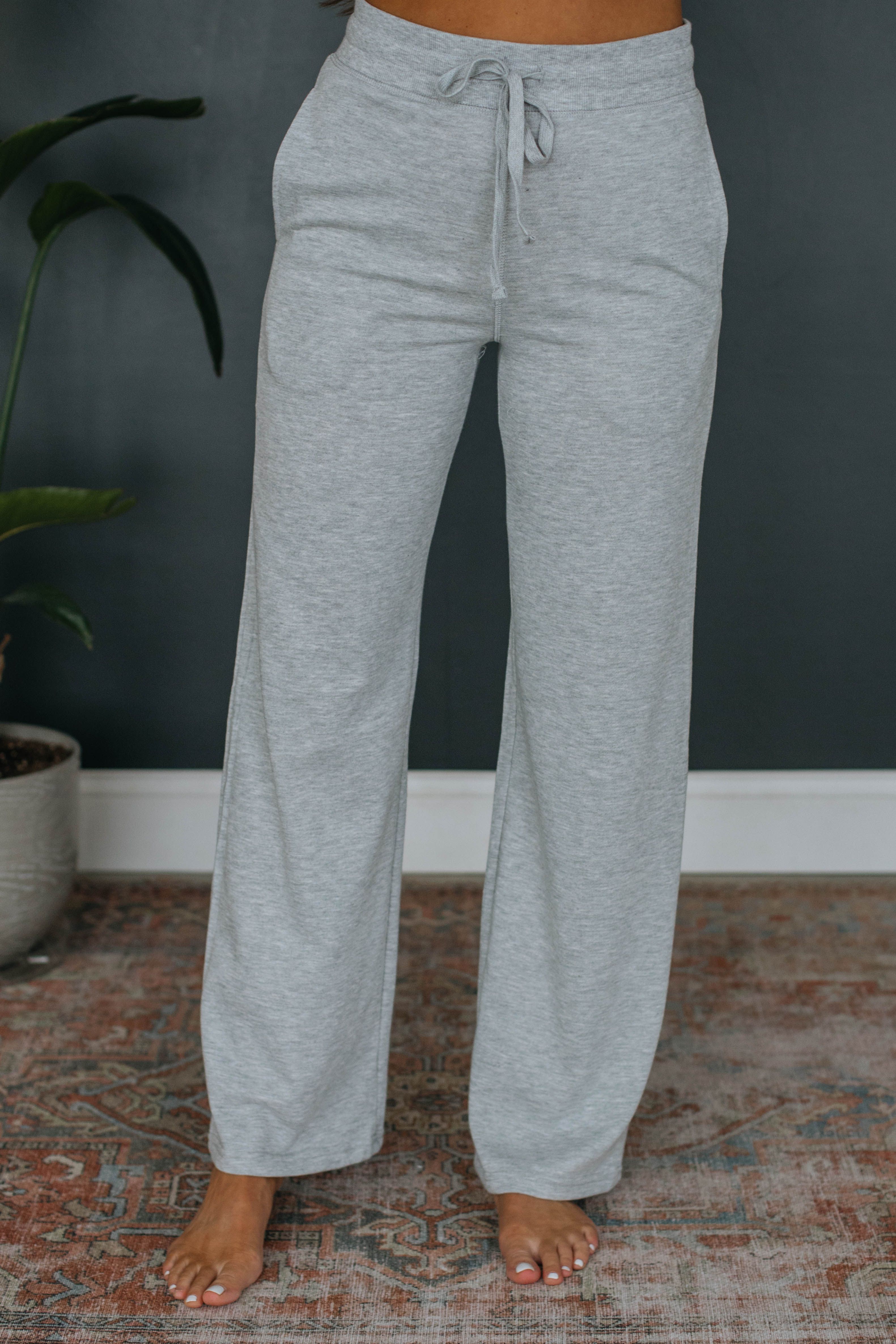 Briar Lounge Pants - Heather Grey sold by Wild Oak Boutique product image thumbnail 3