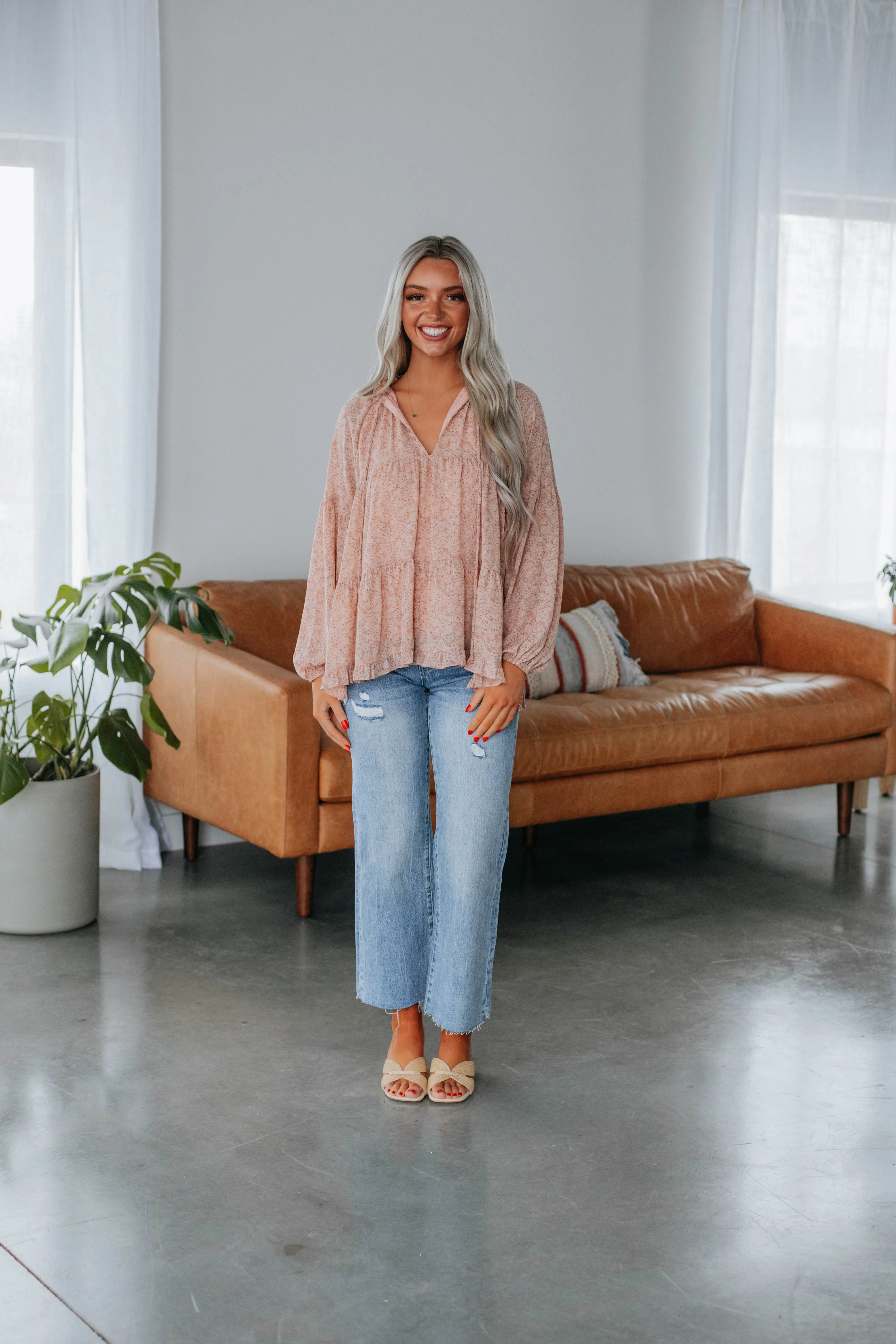 Adalee Floral Top sold by Wild Oak Boutique product image thumbnail 3