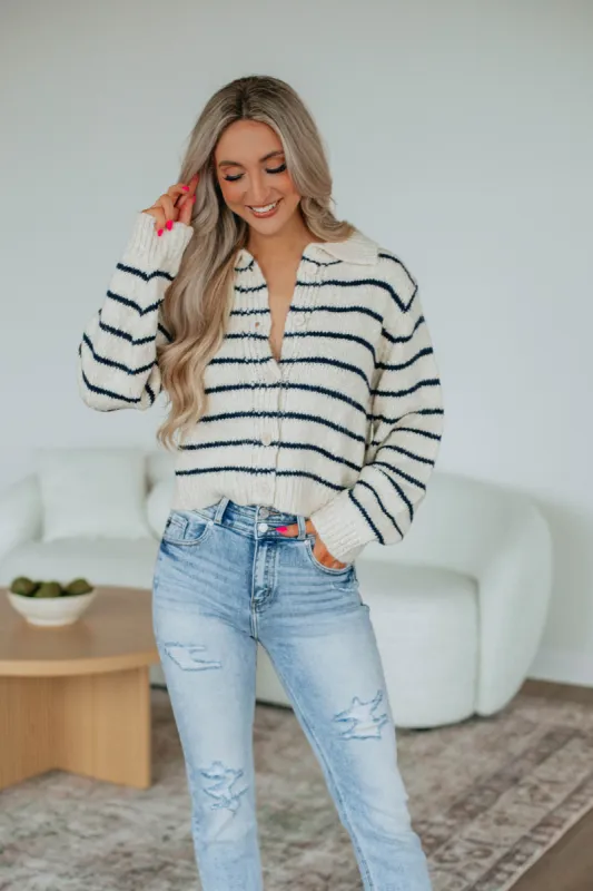 Nataleigh Striped Cardigan sold by Wild Oak Boutique
