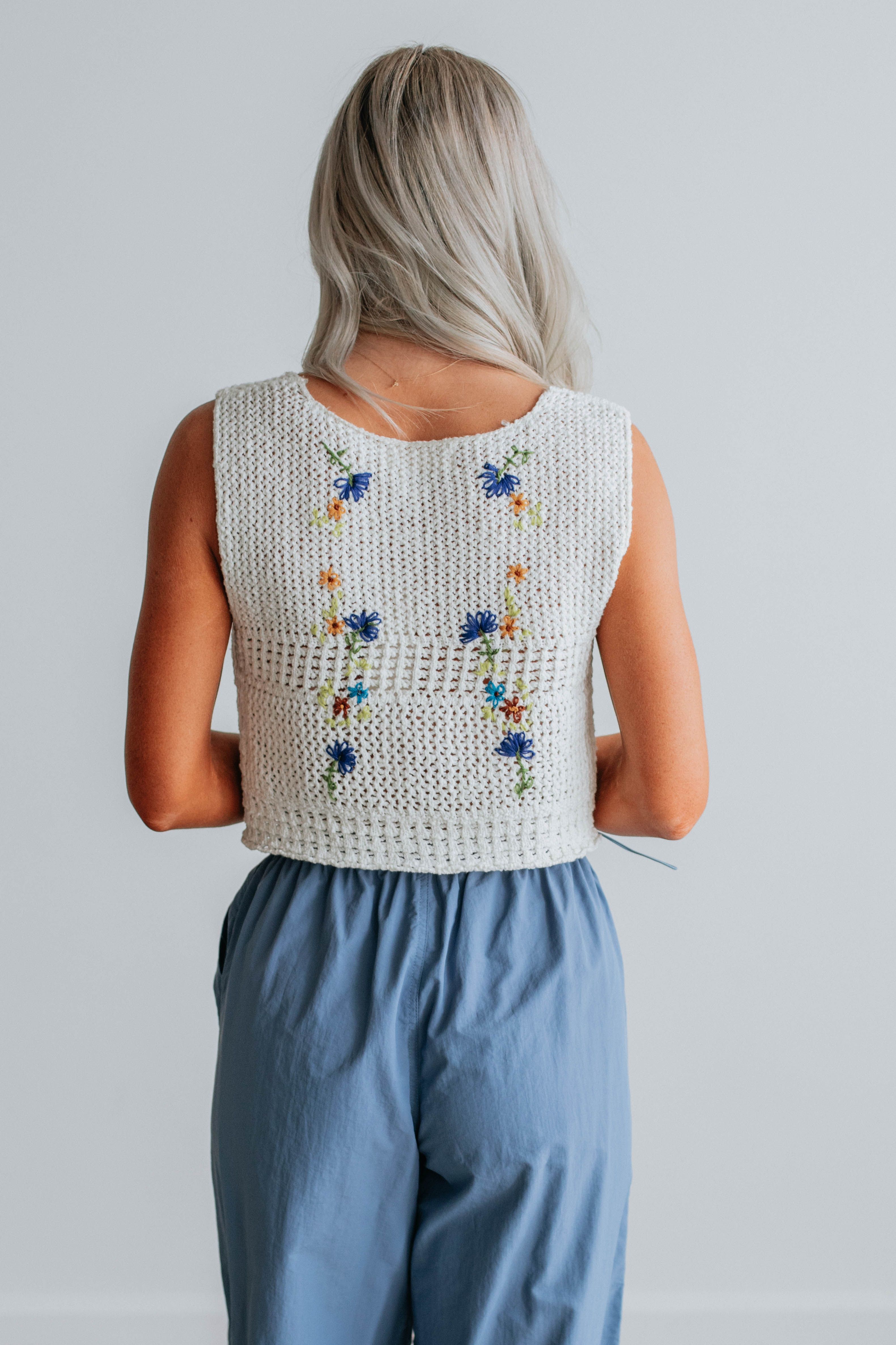Lucy Crochet Tank sold by Wild Oak Boutique product image thumbnail 5