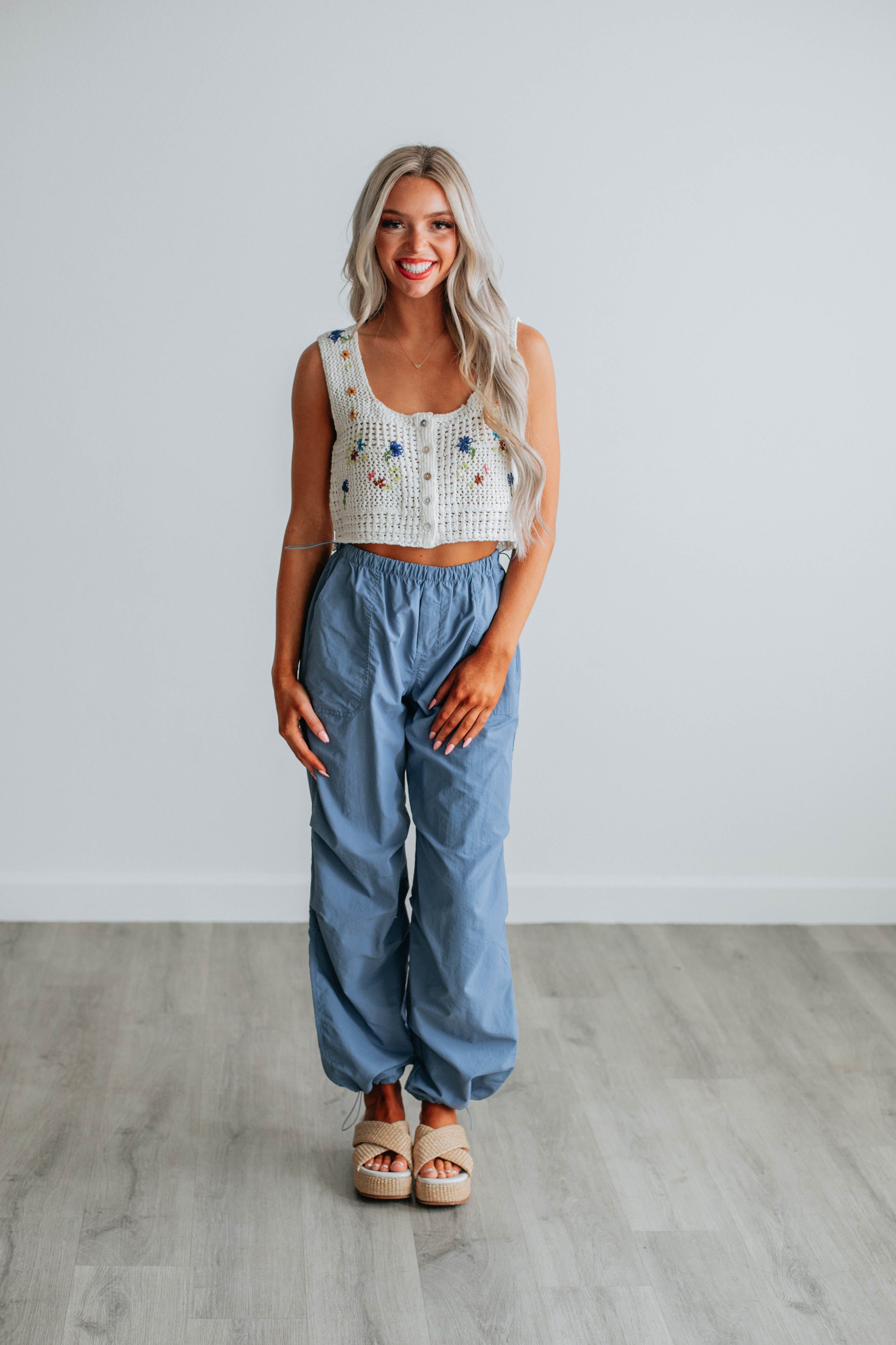 Lucy Crochet Tank sold by Wild Oak Boutique product image thumbnail 3