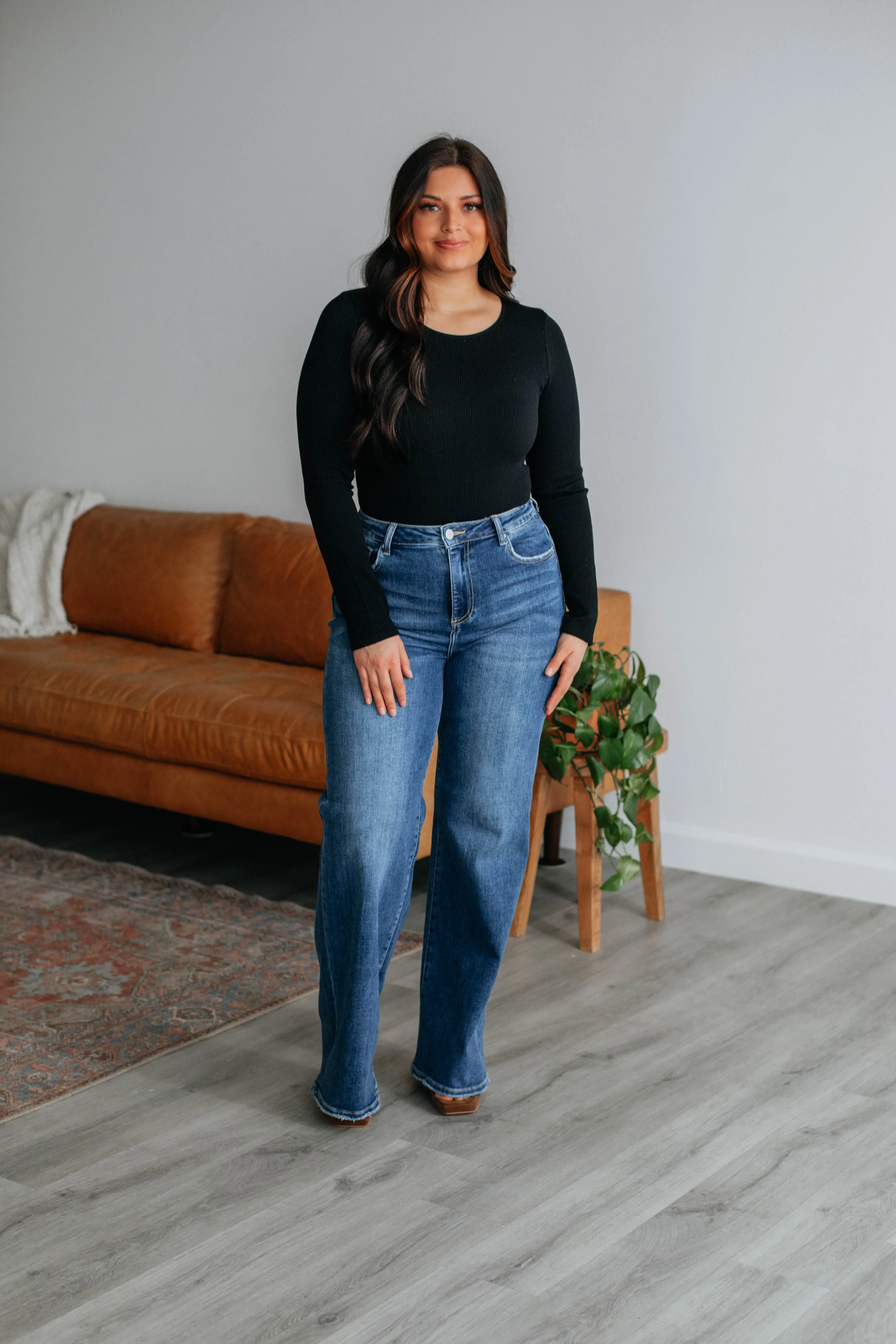 Oliver Ribbed Bodysuit - Black sold by Wild Oak Boutique product image thumbnail 5