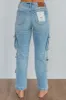 Tracey Hidden Cargo Jeans - Light Wash sold by Wild Oak Boutique