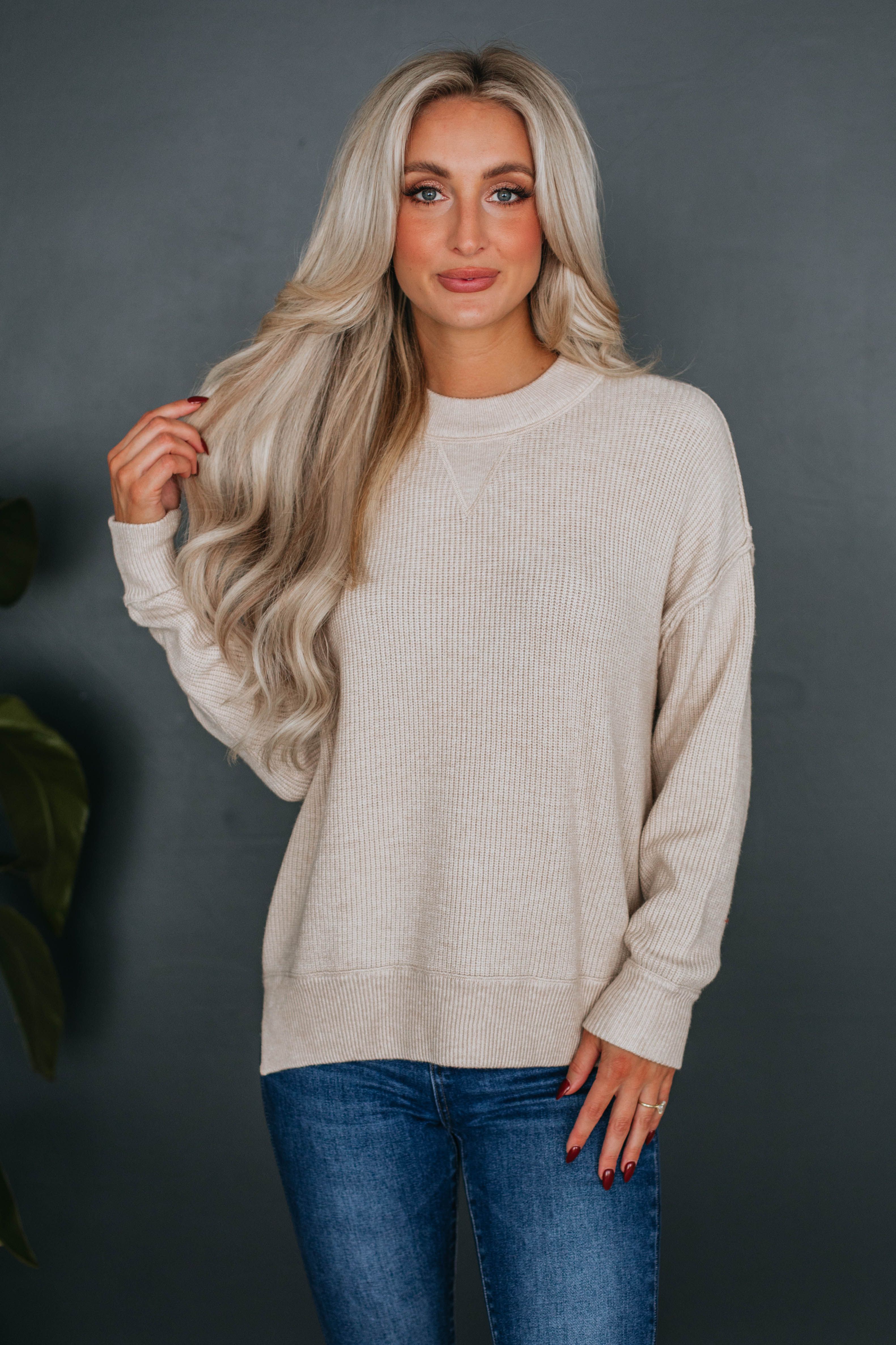 Blanca Sweater - Natural sold by Wild Oak Boutique