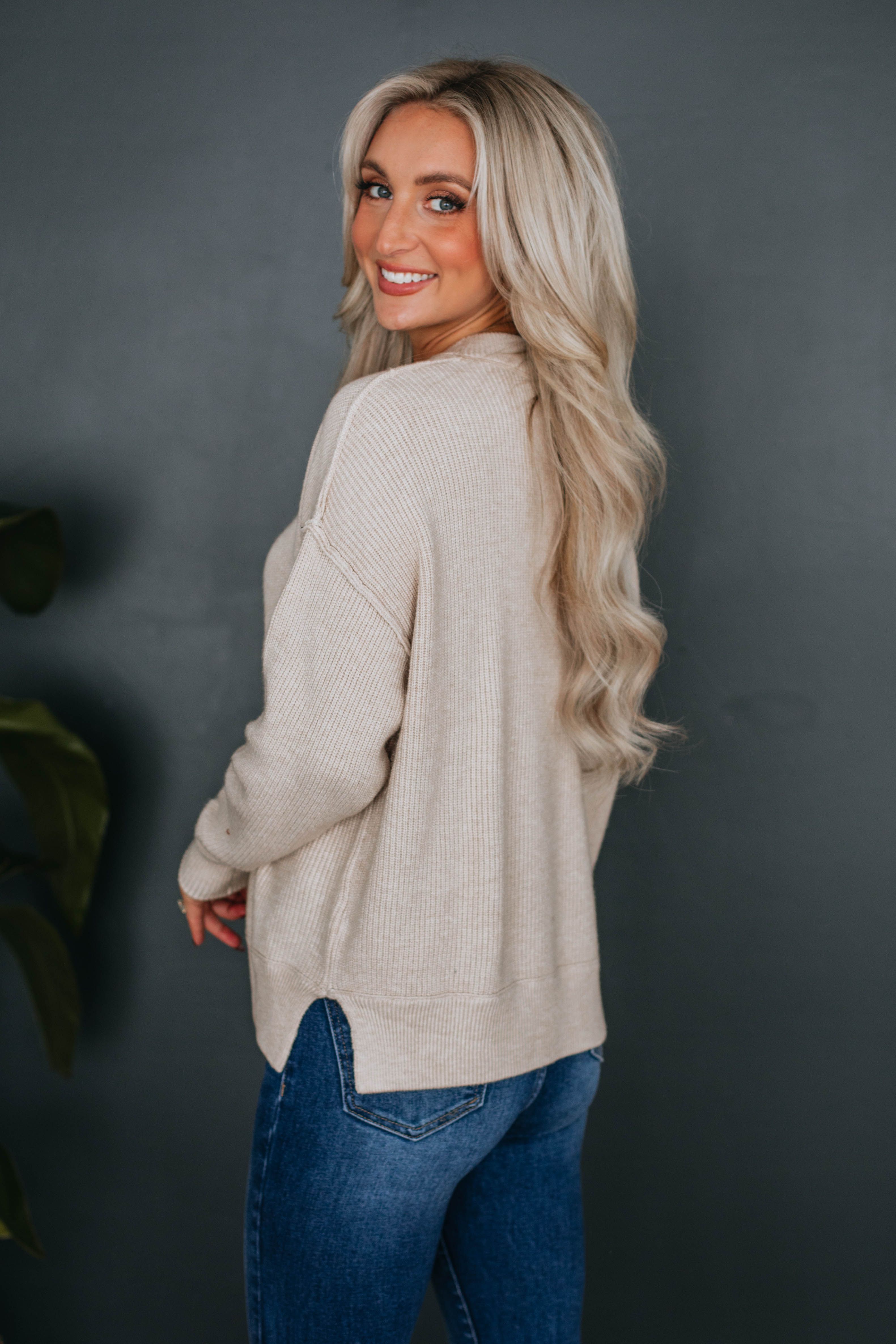 Blanca Sweater - Natural sold by Wild Oak Boutique product image thumbnail 3