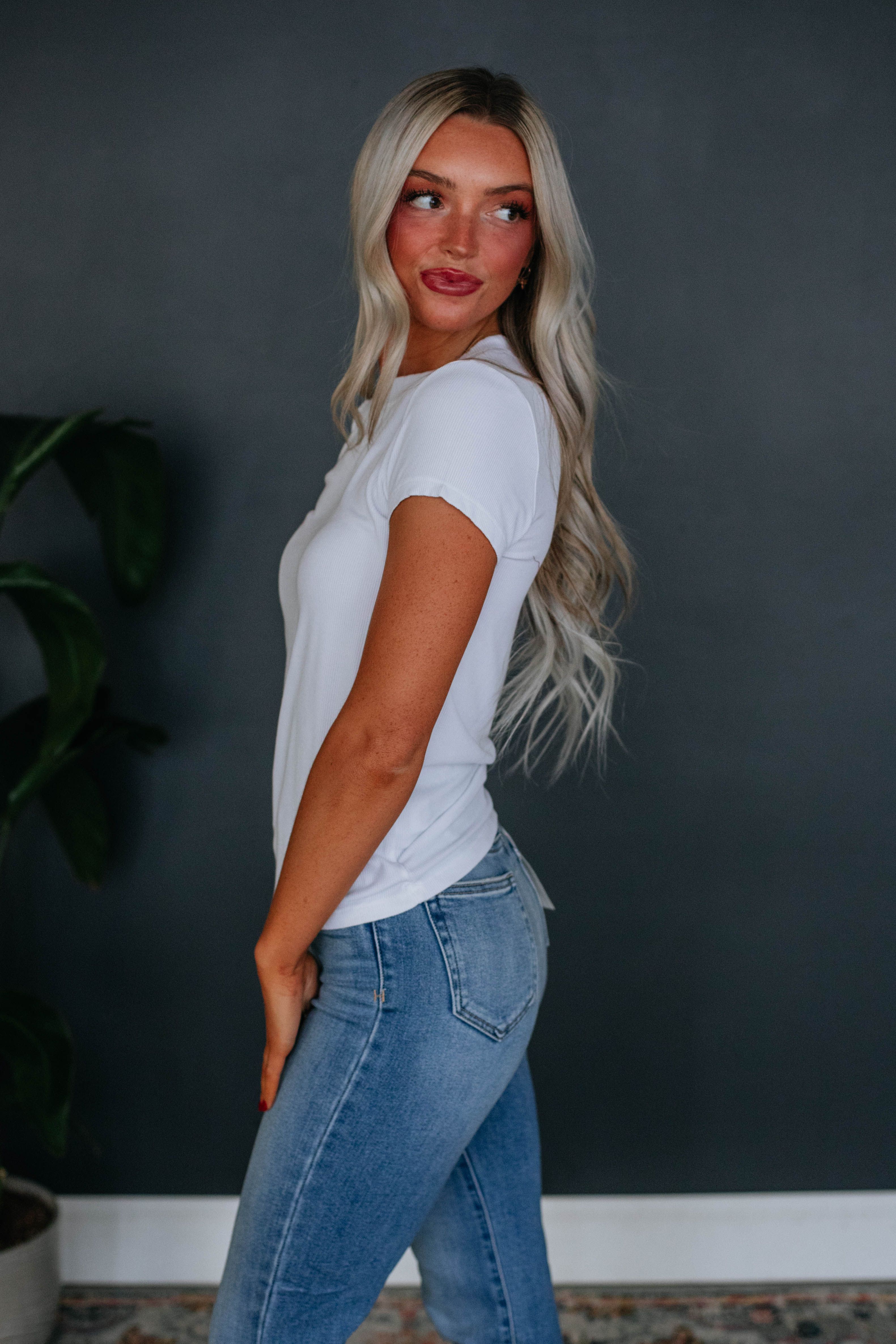 Thorne Ribbed Top - Ivory sold by Wild Oak Boutique product image thumbnail 5