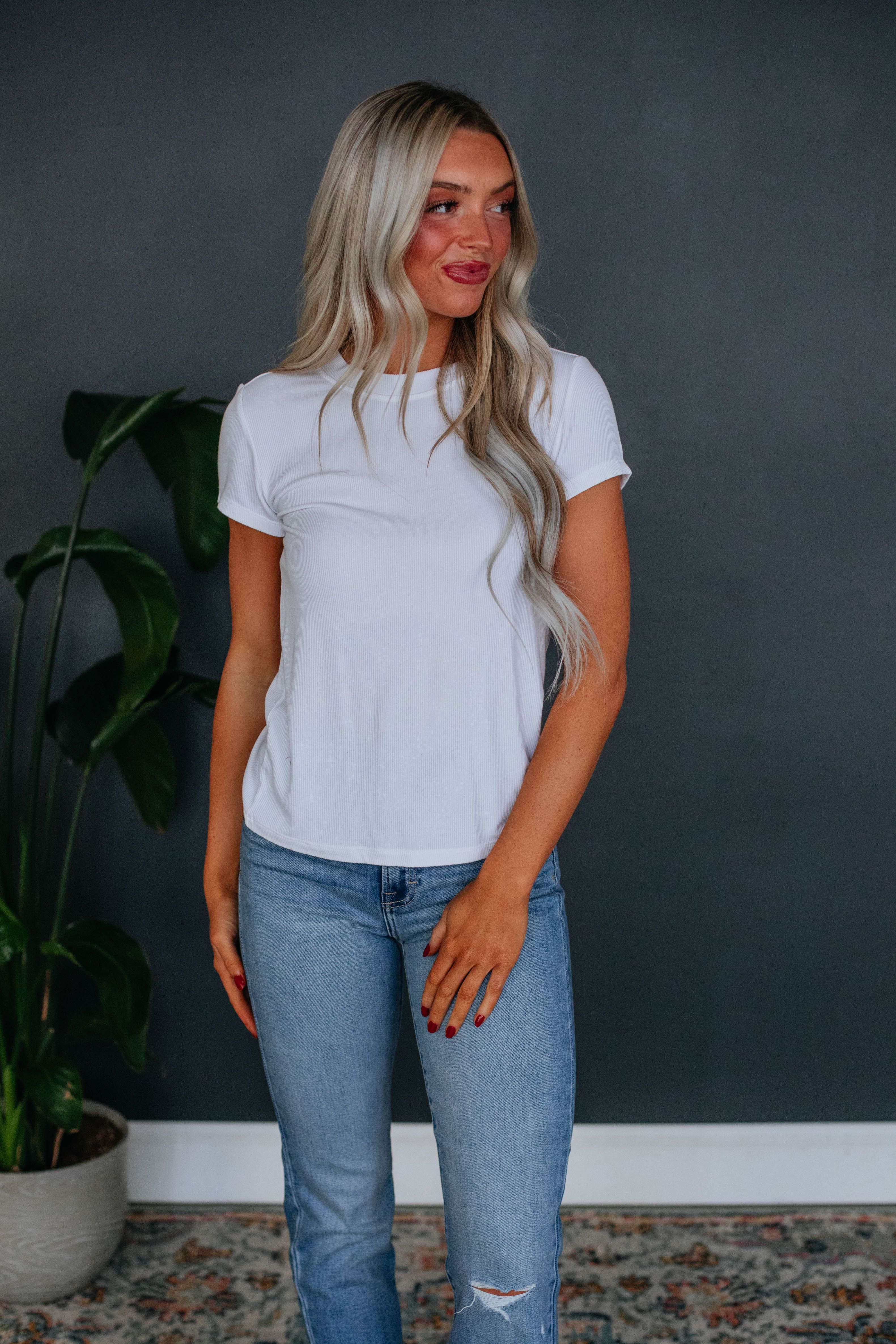 Thorne Ribbed Top - Ivory sold by Wild Oak Boutique product image thumbnail 4