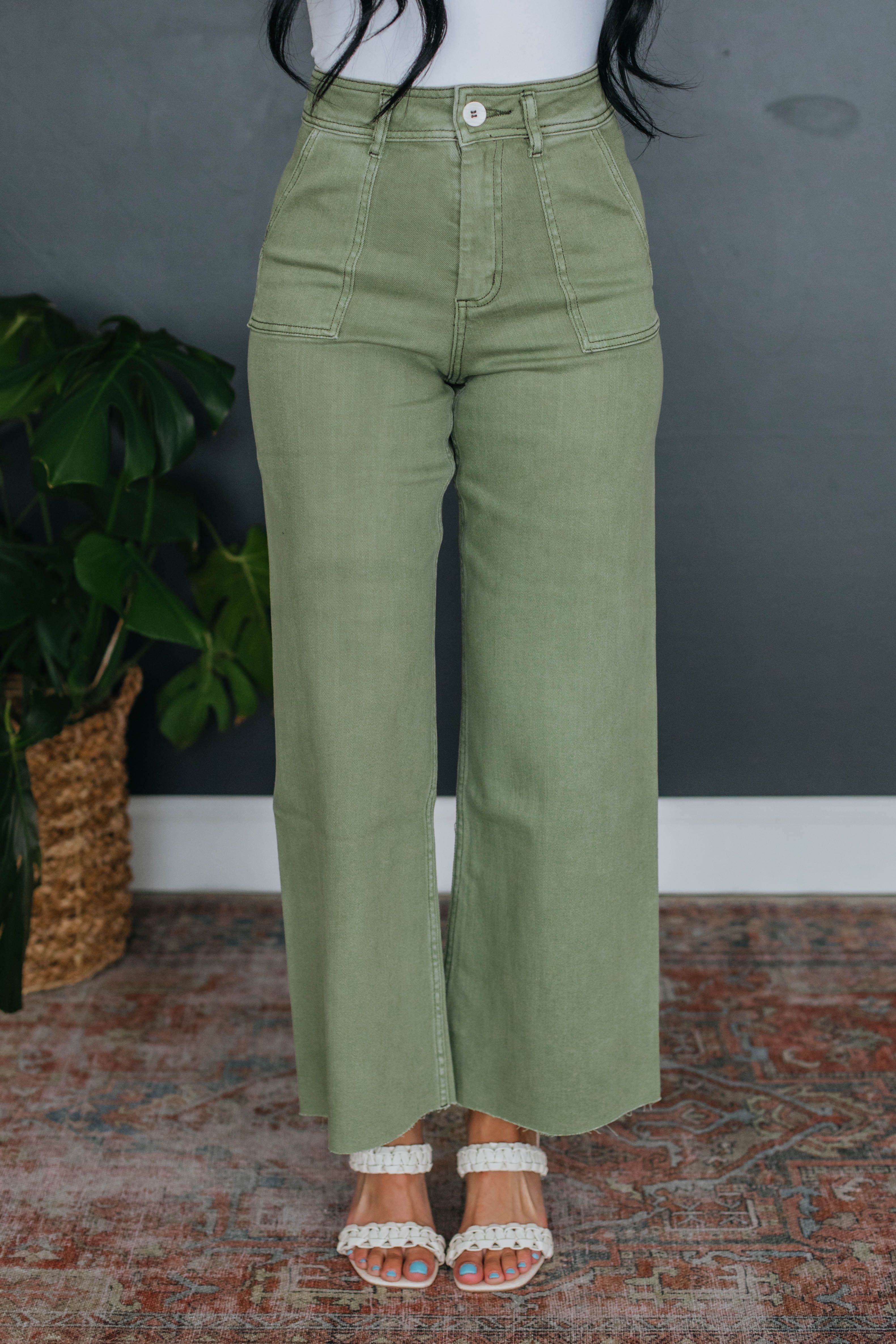 Chasity Wide Leg Pants sold by Wild Oak Boutique