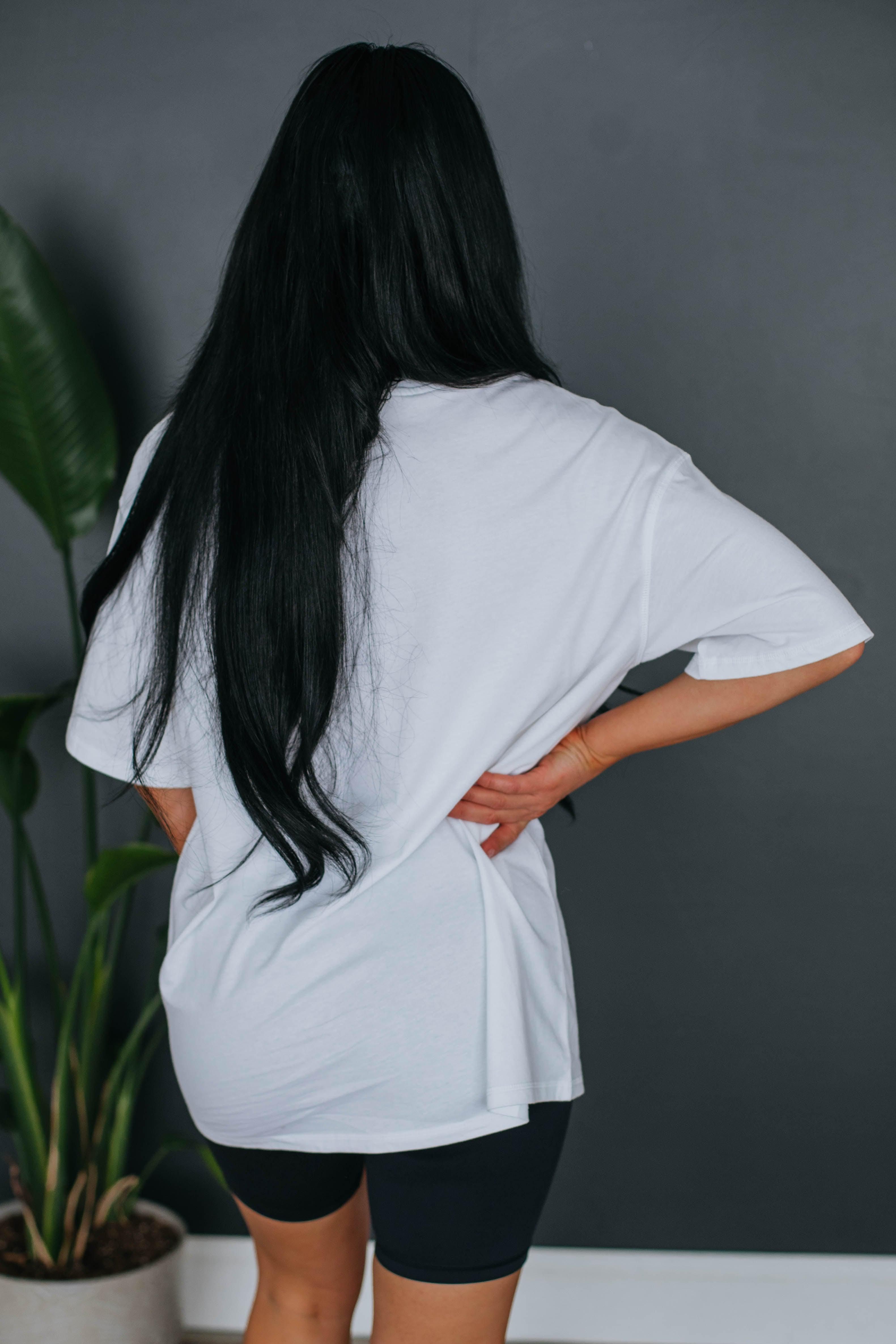 Zayda Basic Tee - Ivory sold by Wild Oak Boutique product image thumbnail 4