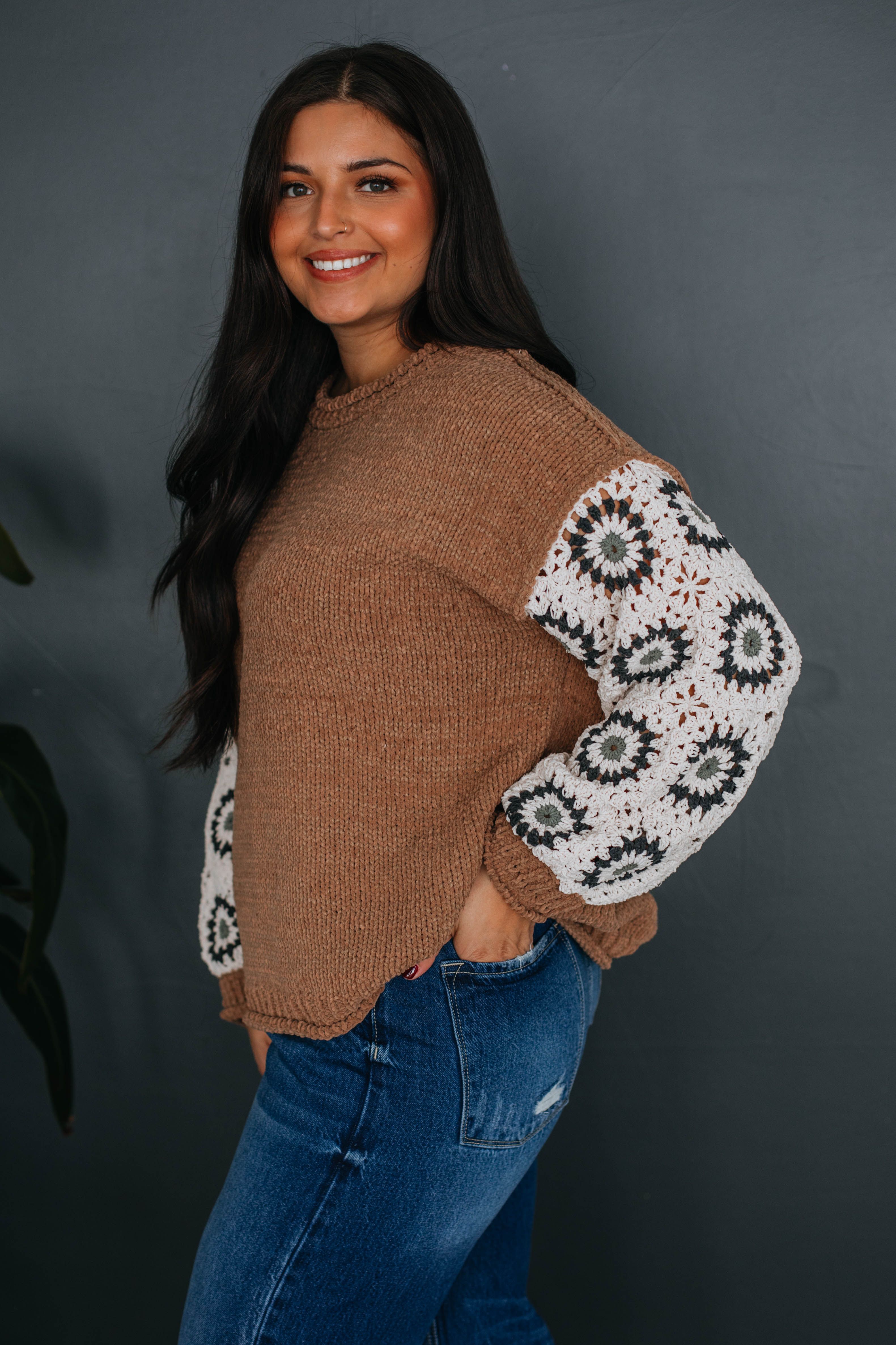 Everette Contrast Sweater sold by Wild Oak Boutique product image thumbnail 7