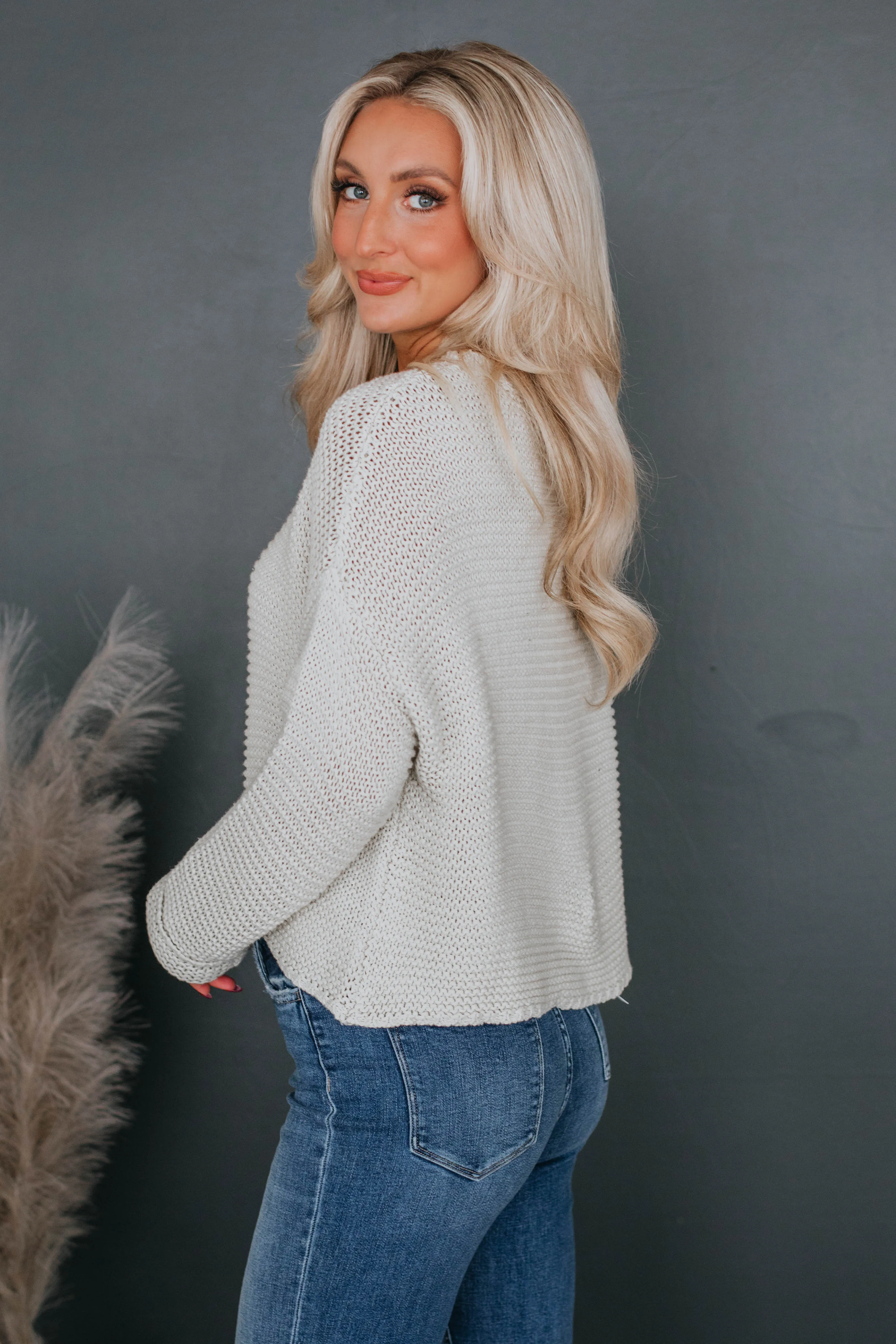 Judah Knit Sweater - Oatmeal sold by Wild Oak Boutique product image thumbnail 4