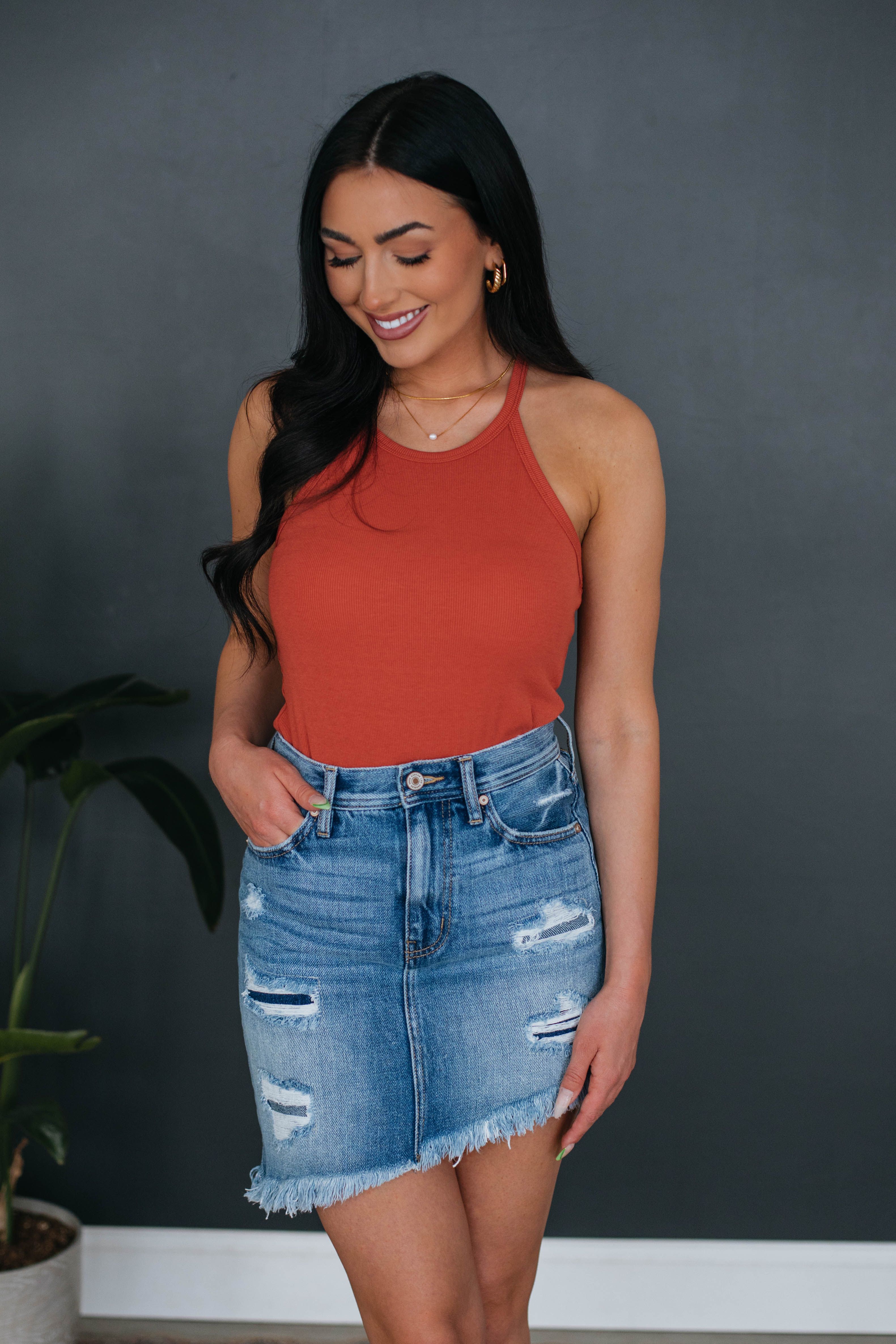 Jaye Ribbed Tank - Sienna sold by Wild Oak Boutique product image thumbnail 4