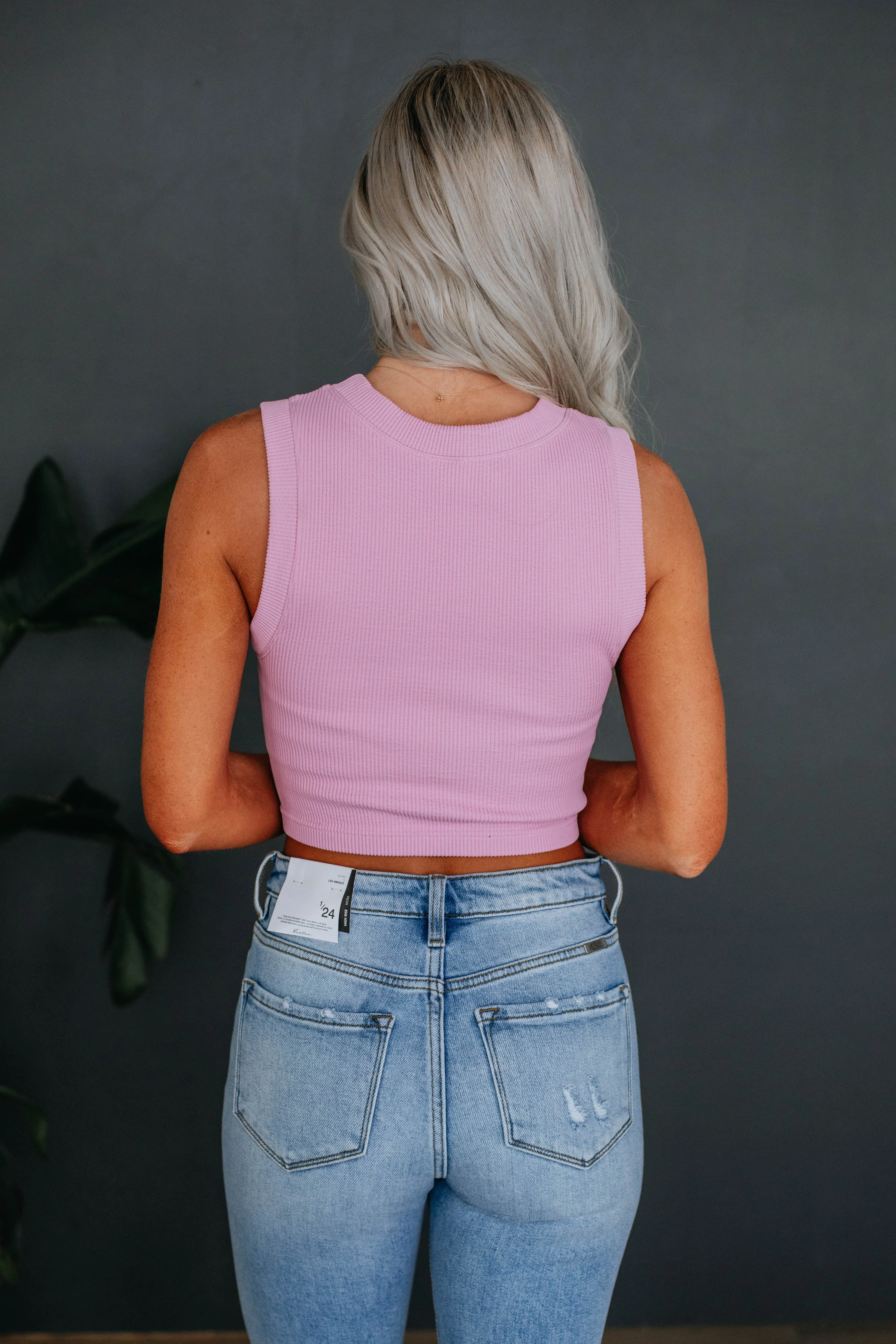 Razlyn Ribbed Tank - Lilac sold by Wild Oak Boutique product image thumbnail 4