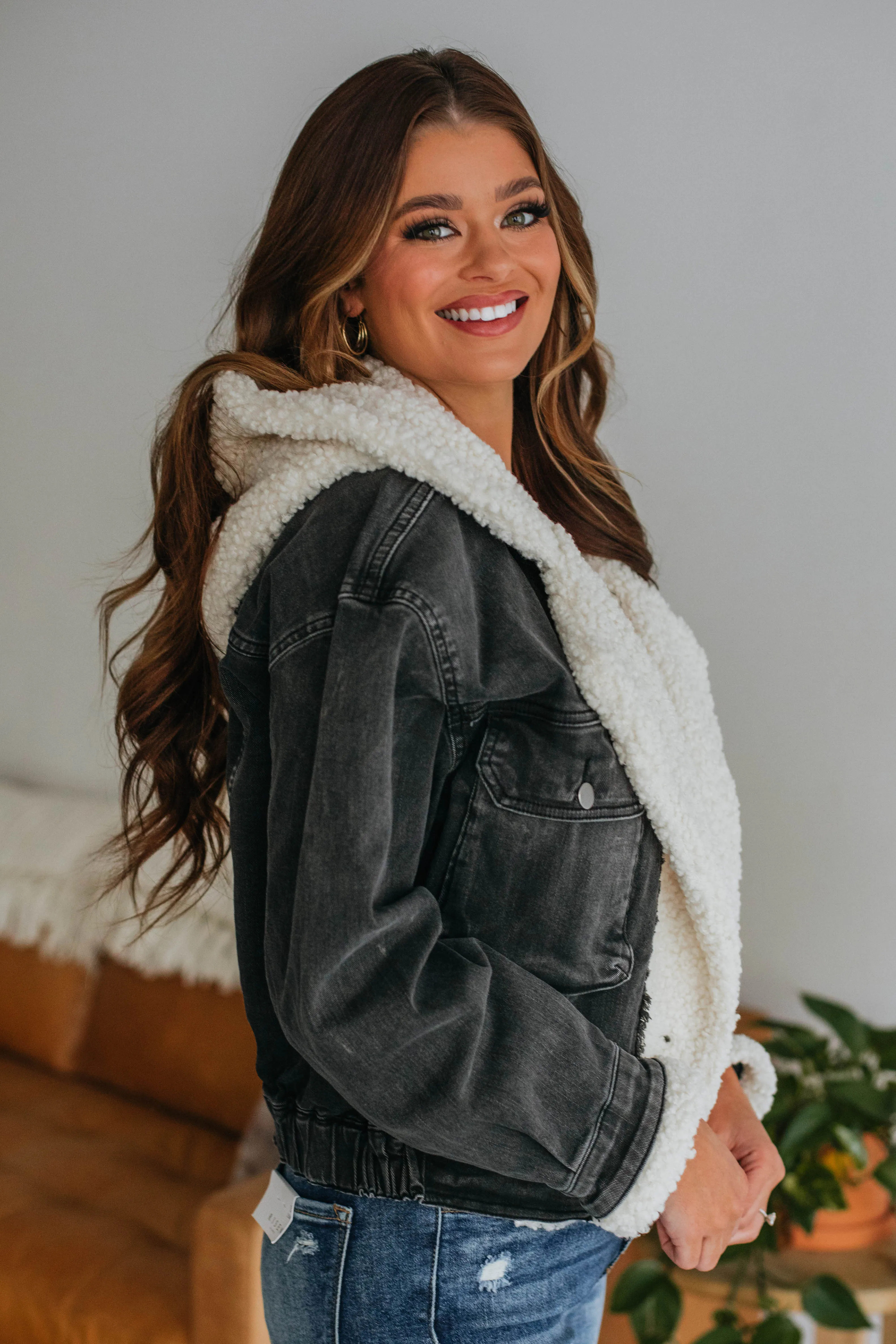 Becca Denim Jacket - Vintage Black sold by Wild Oak Boutique product image thumbnail 2