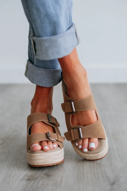 Missed Your Moment Platform Sandals - Mocha made by Wild Oak Boutique