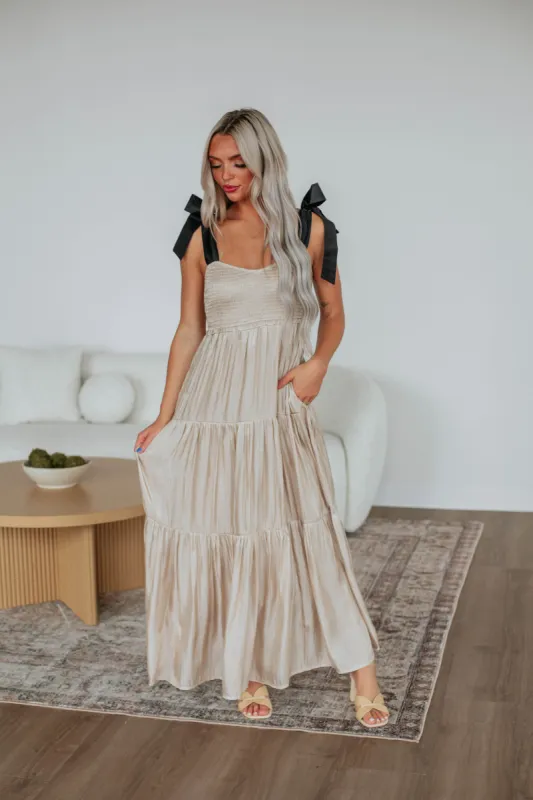 Aliza Satin Dress made by Wishlist