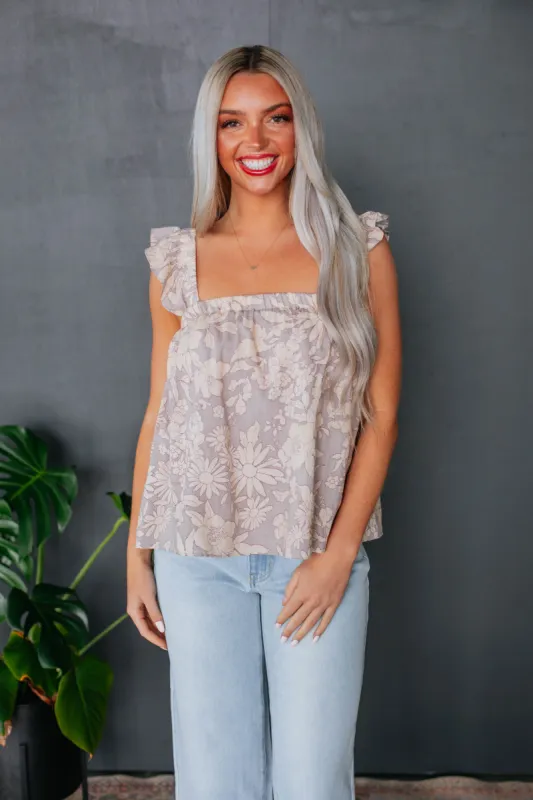 Melrose Floral Top sold by Wild Oak Boutique